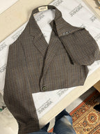 Halter Blazer - Checkred Brown (M)