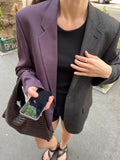 DUO Blazer - Purple and Textured (M)