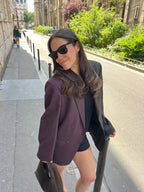 Blazer DUO - Violet et texturé (M)