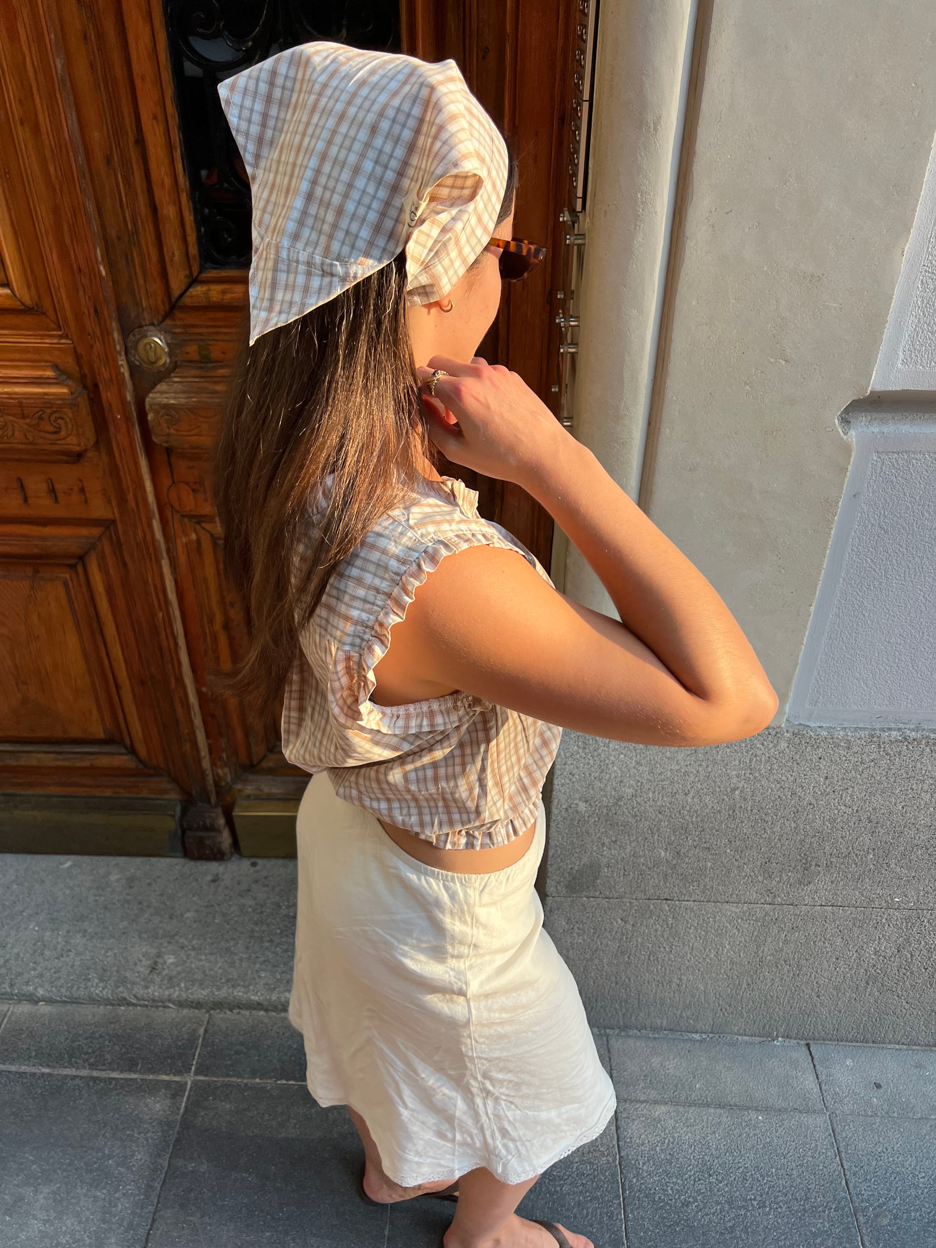 Summer Top & Bandana - Oat (M)