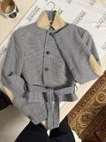 Vegan Tied-up Blazer - Light Blue (XS)