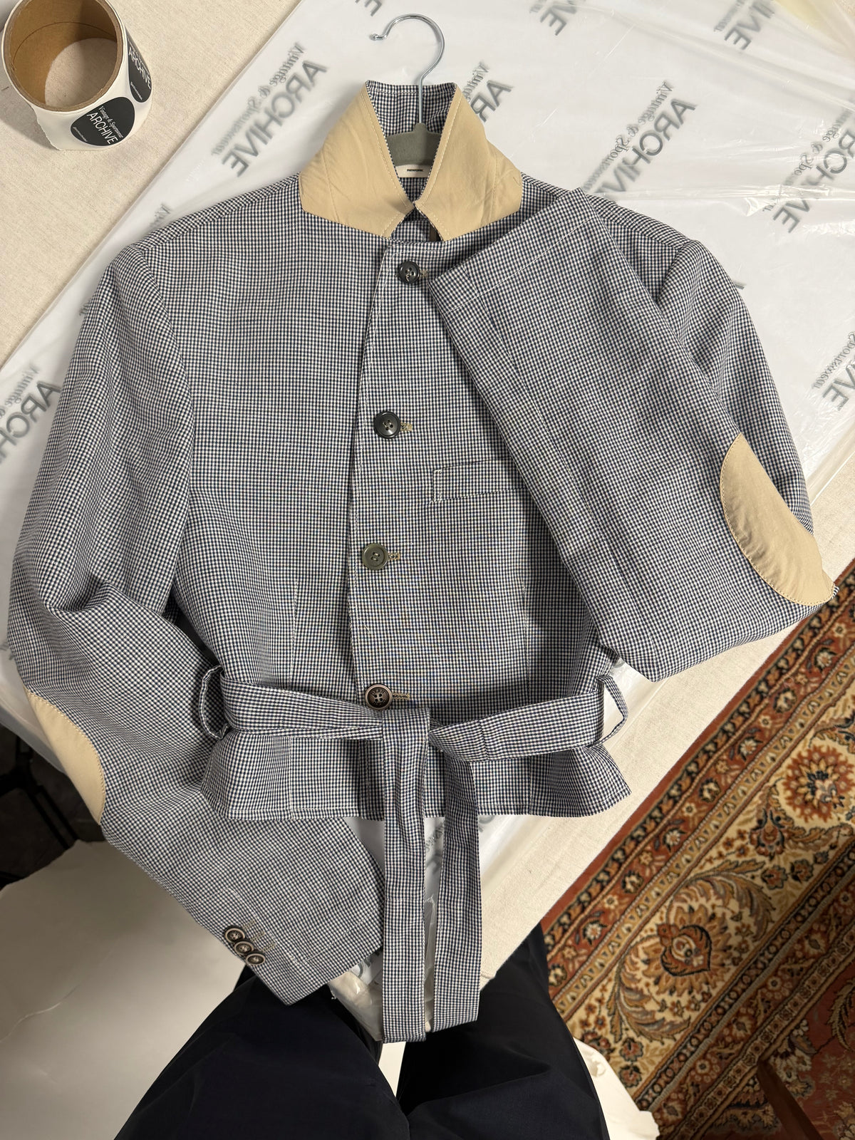 Vegan Tied-up Blazer - Light Blue (XS)