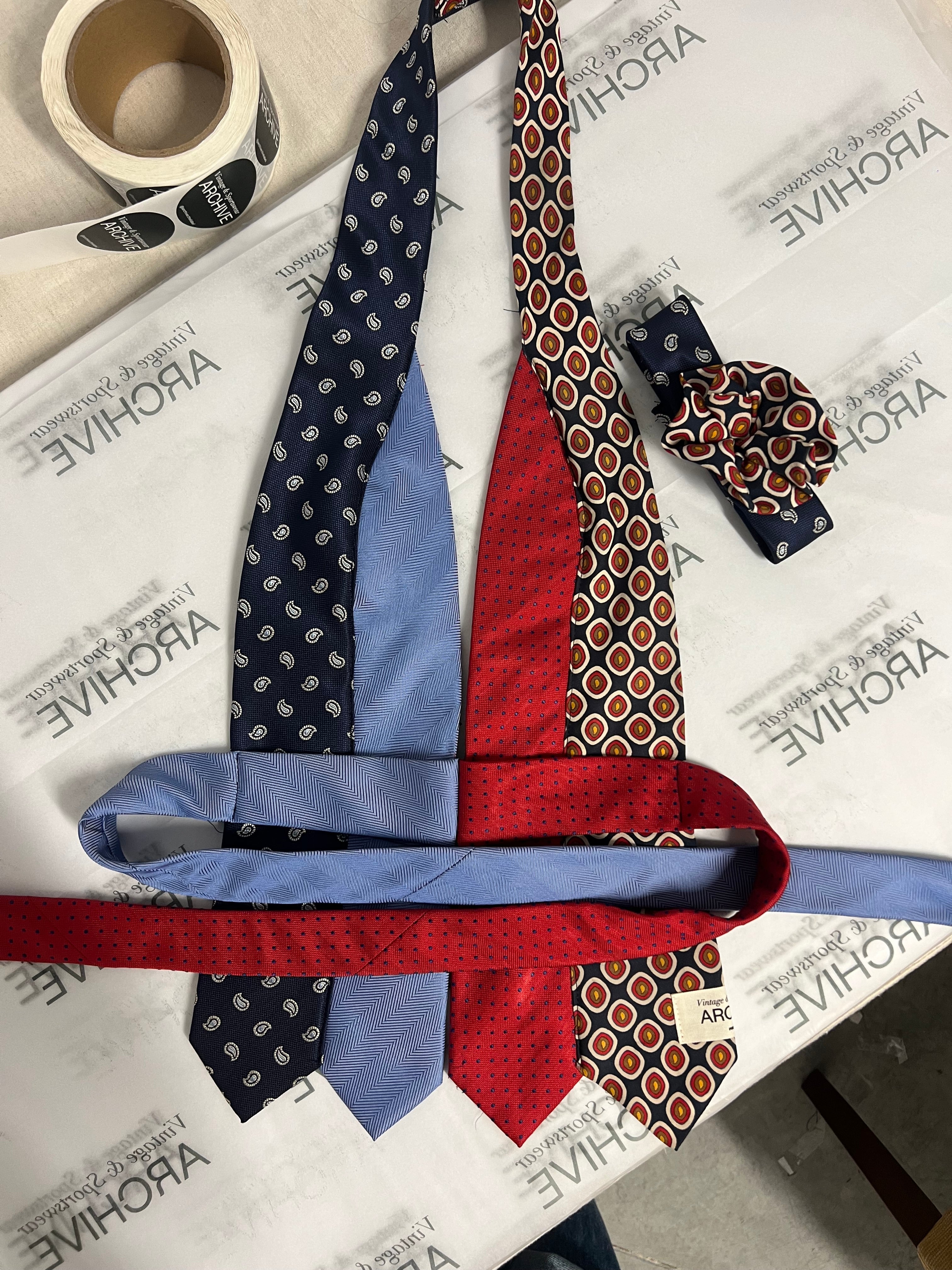 Top con lazo - Azules y rojos (talla pequeña)