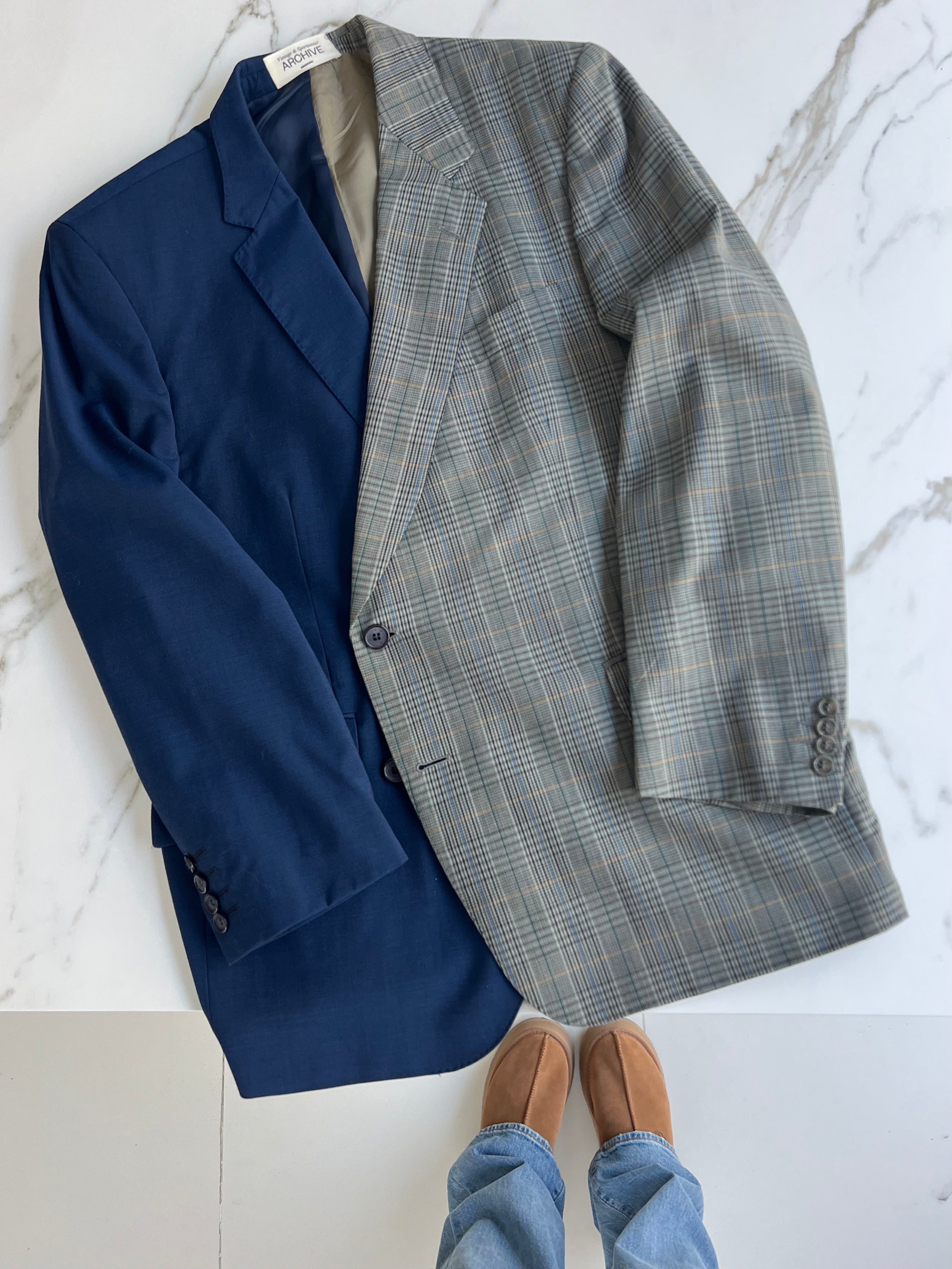 Blazer DUO - Azul a cuadros (XL)