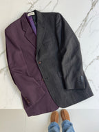 Blazer DUO - Violet et texturé (M)
