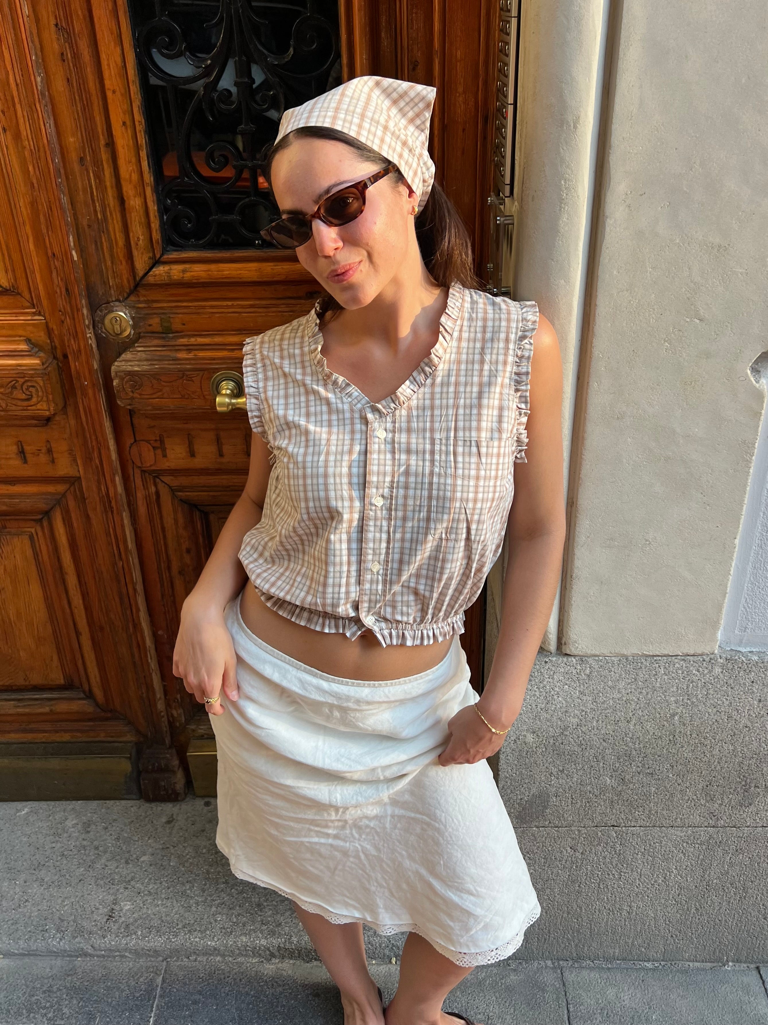 Summer Top & Bandana - Oat (M)