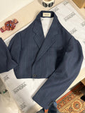 Halter Blazer - Navy Checkred (M)