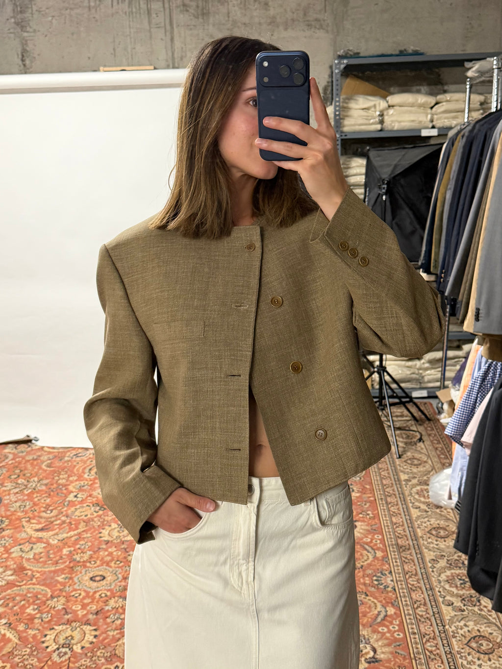 Frame Blazer - Beige (L)