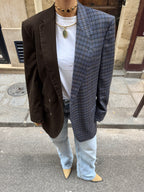 Blazer DUO - Velours côtelé chocolat (M)