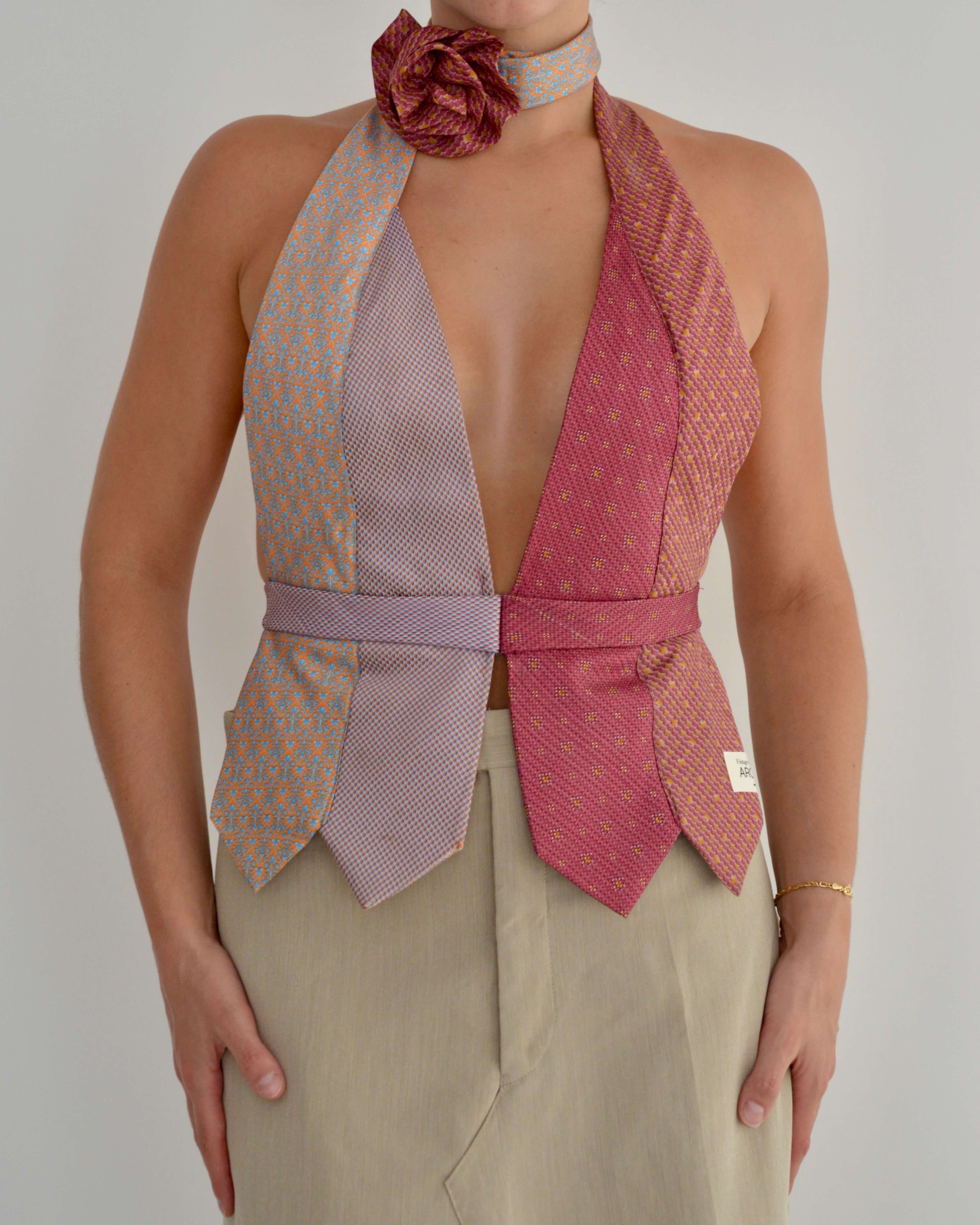 Tie Top & Flower Choker - nº 4 (M/L)