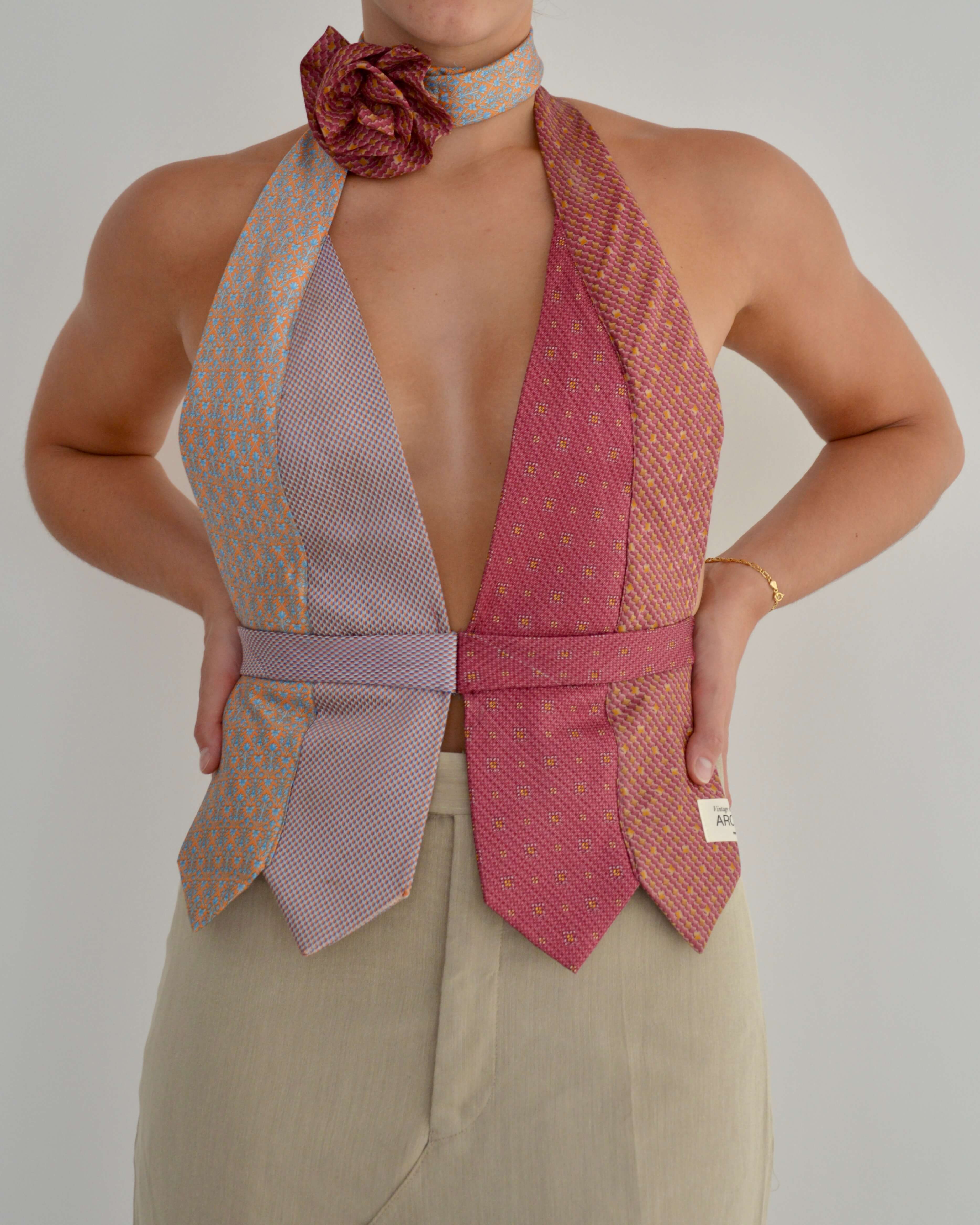 Tie Top & Flower Choker - nº 4 (M/L)