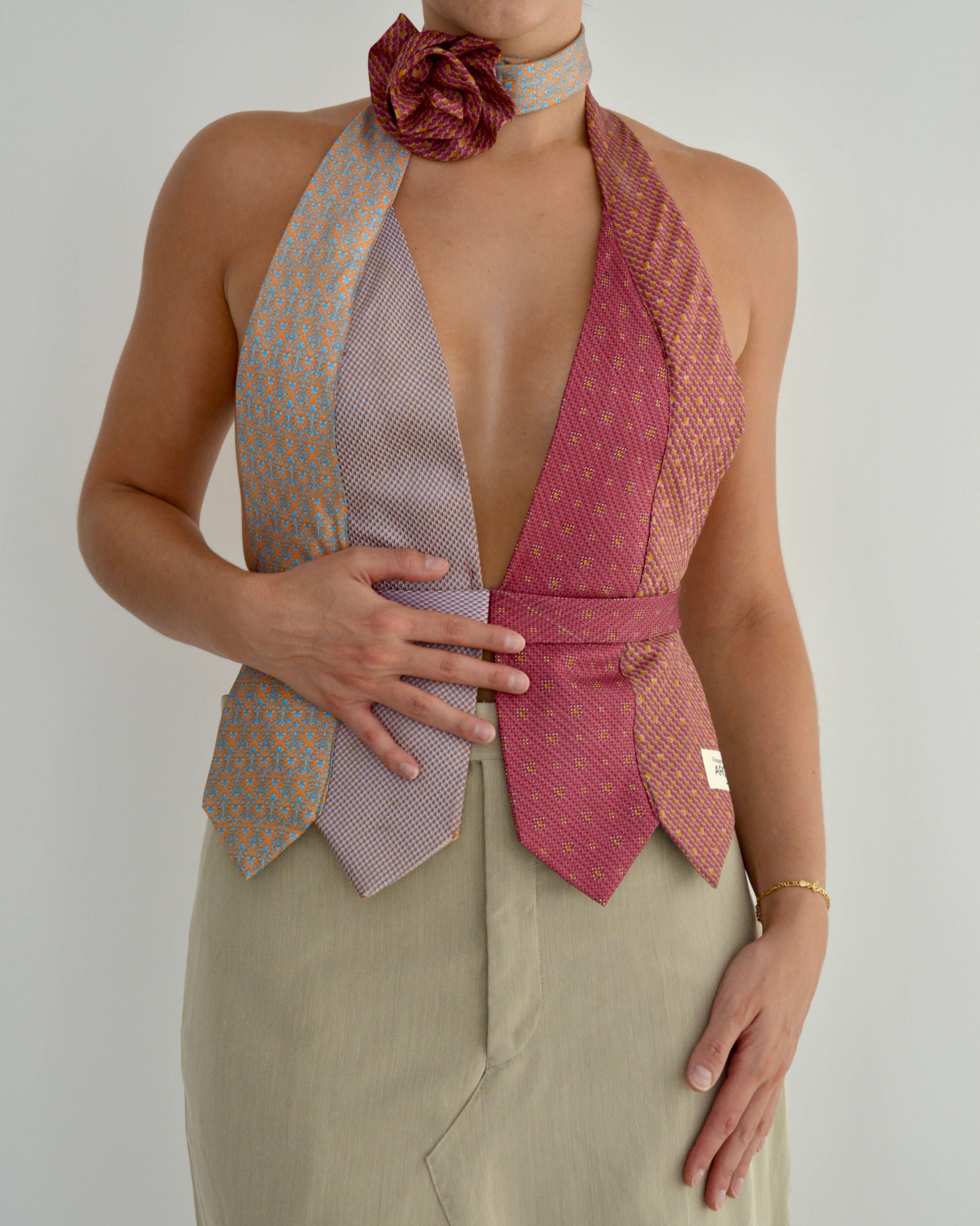 Tie Top & Flower Choker - nº 4 (M/L)