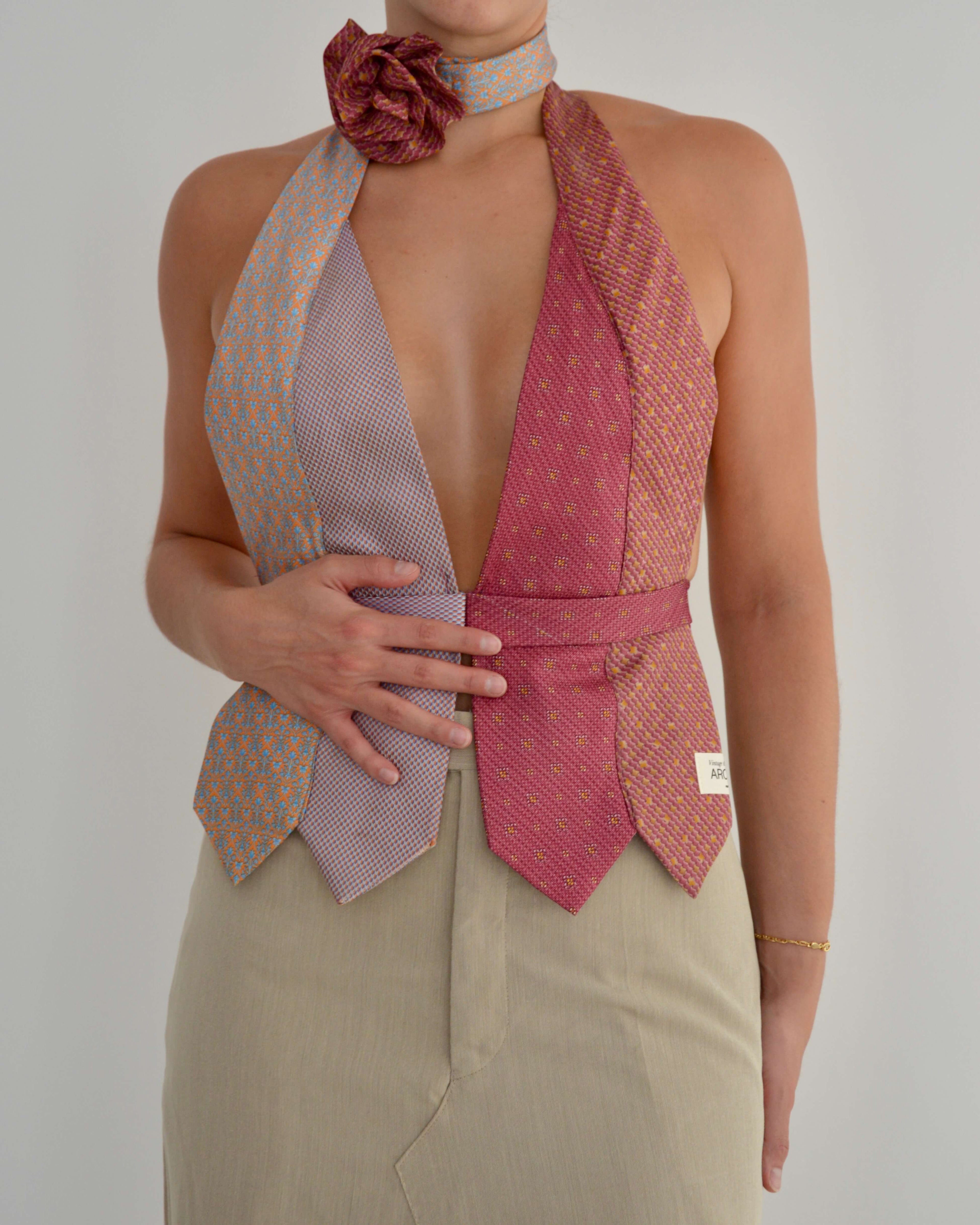 Tie Top & Flower Choker - nº 4 (M/L)