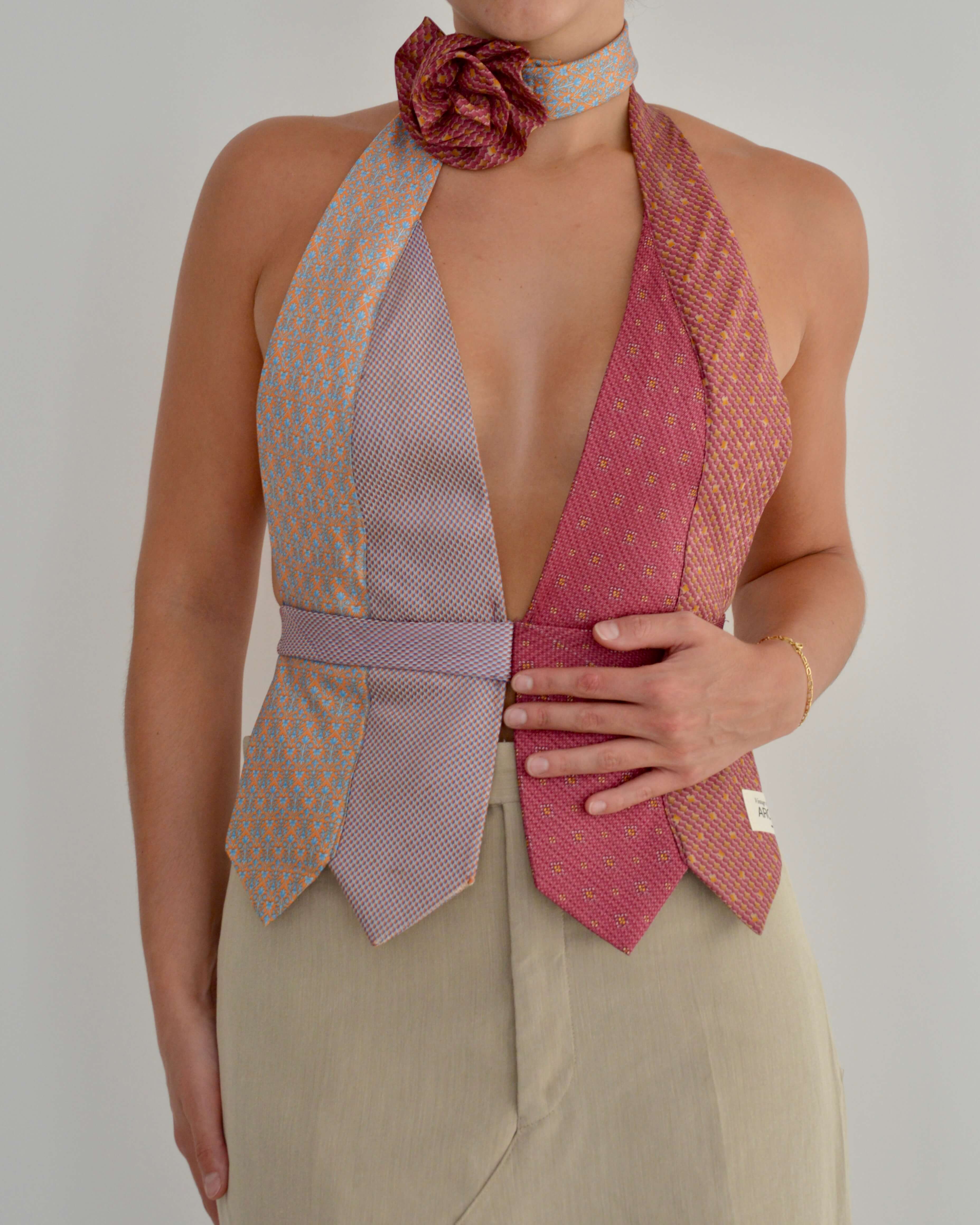 Tie Top & Flower Choker - nº 4 (M/L)