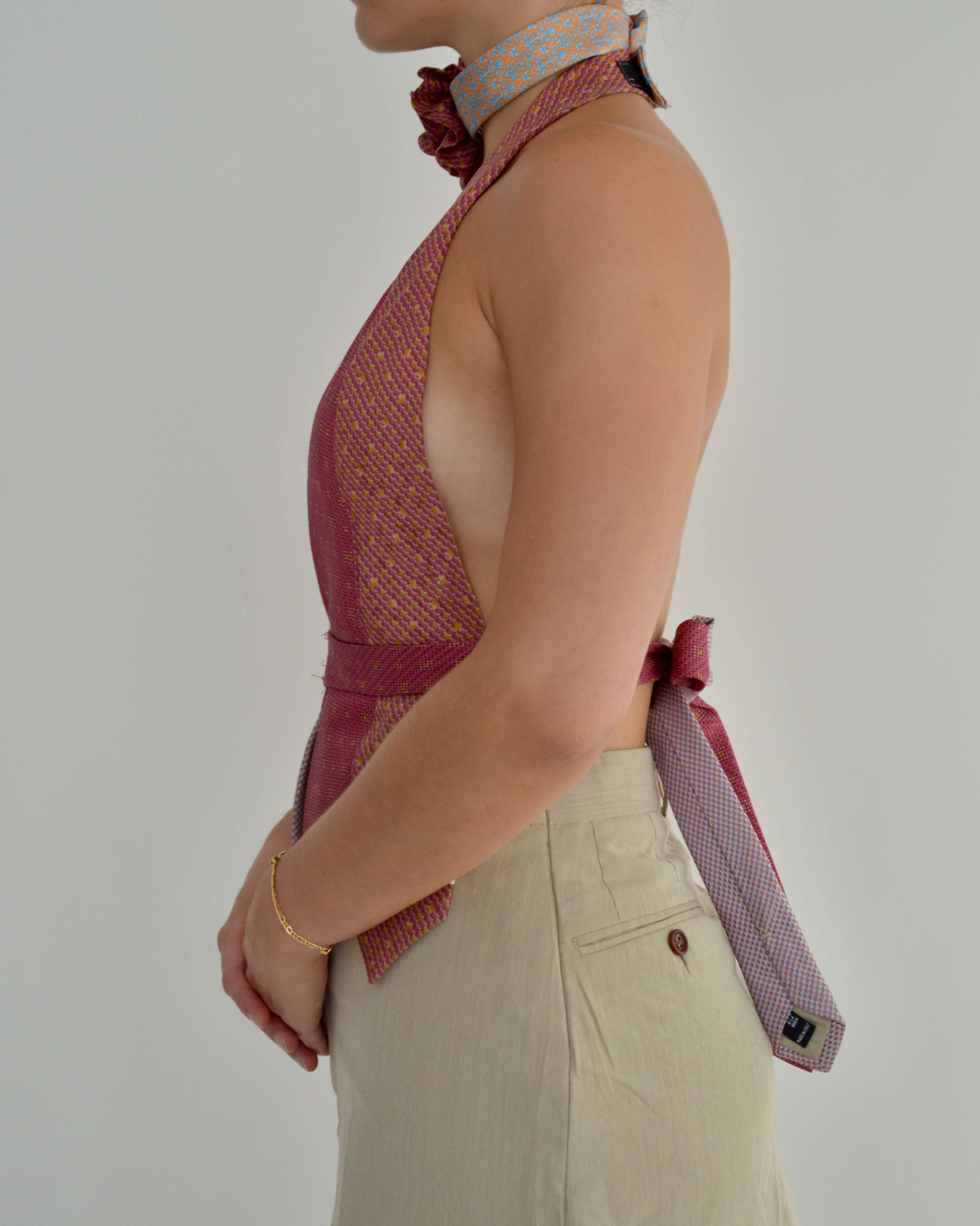 Tie Top & Flower Choker - nº 4 (M/L)