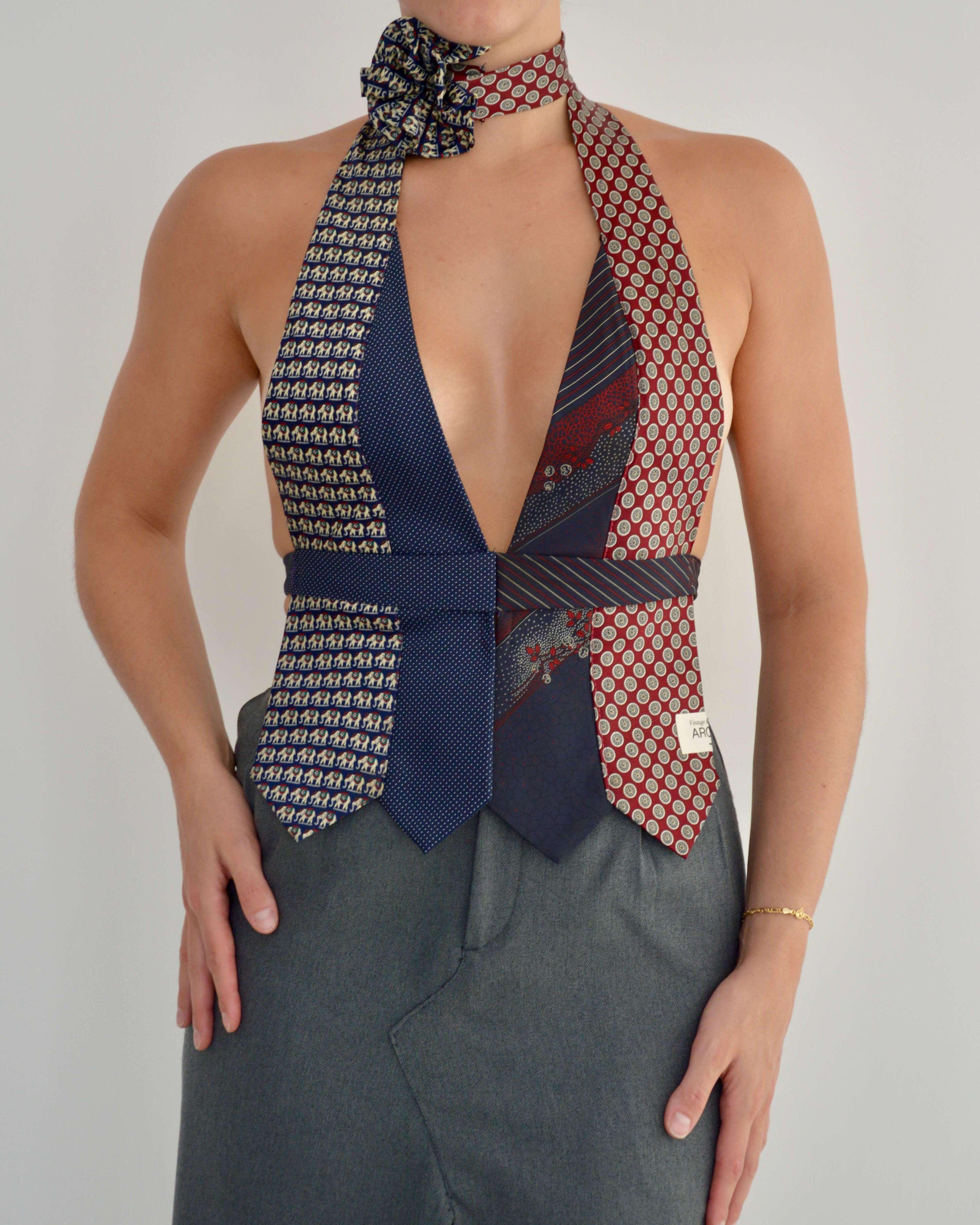 Tie Top & Flower Choker - nº 5 (XXS/XS)