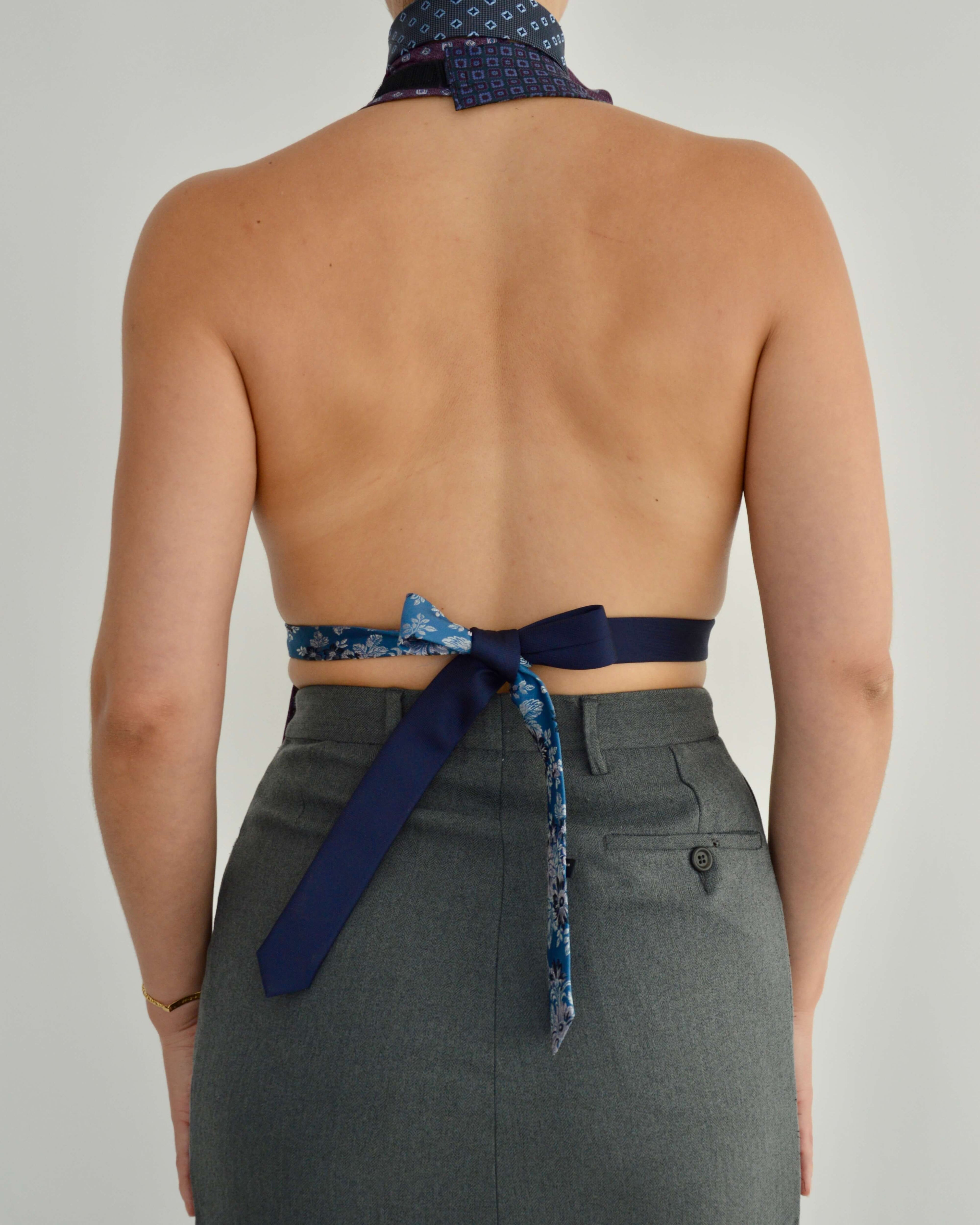 Top con lazo y gargantilla de flores - nº 6 (XXS/XS)