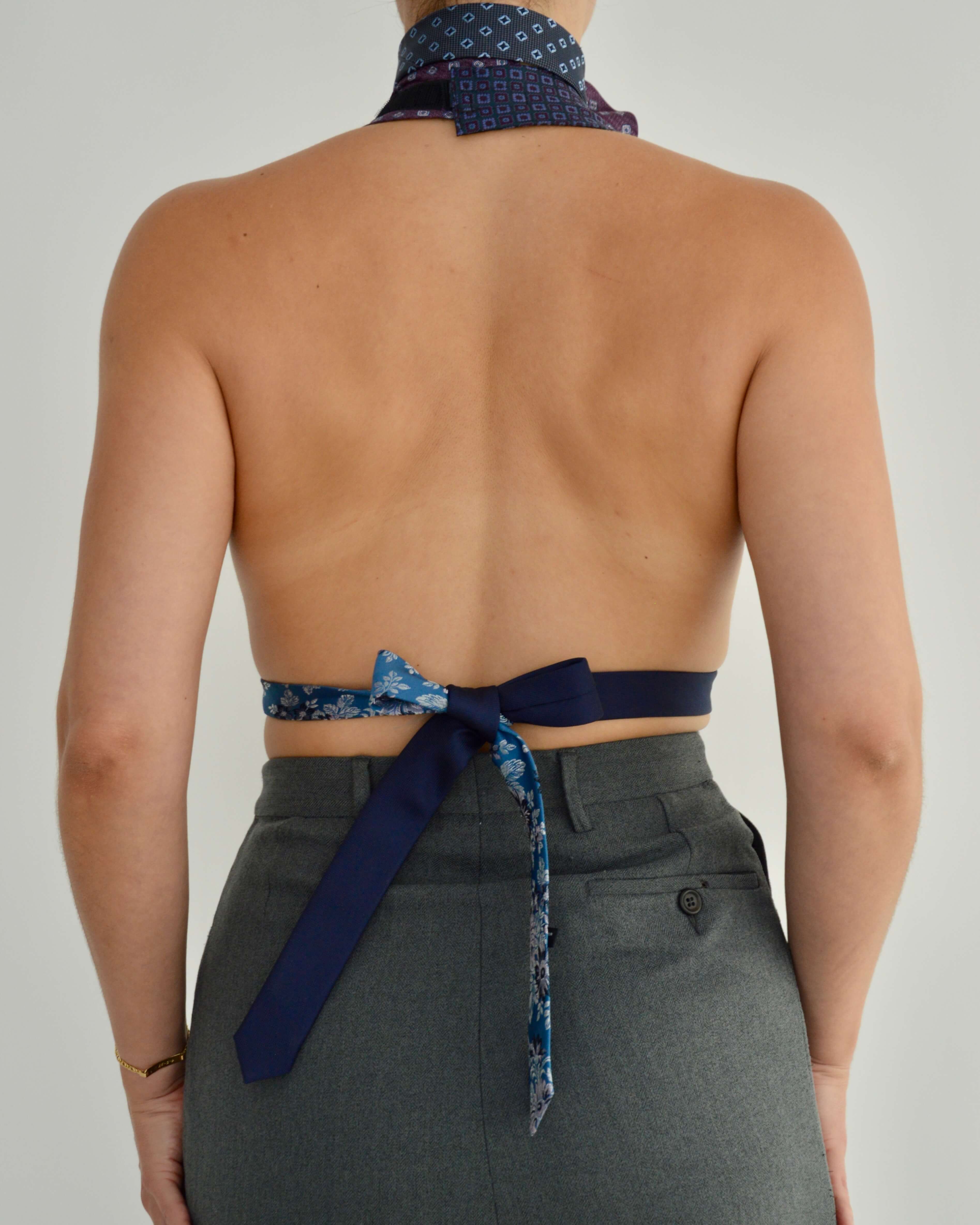 Top con lazo y gargantilla de flores - nº 6 (XXS/XS)