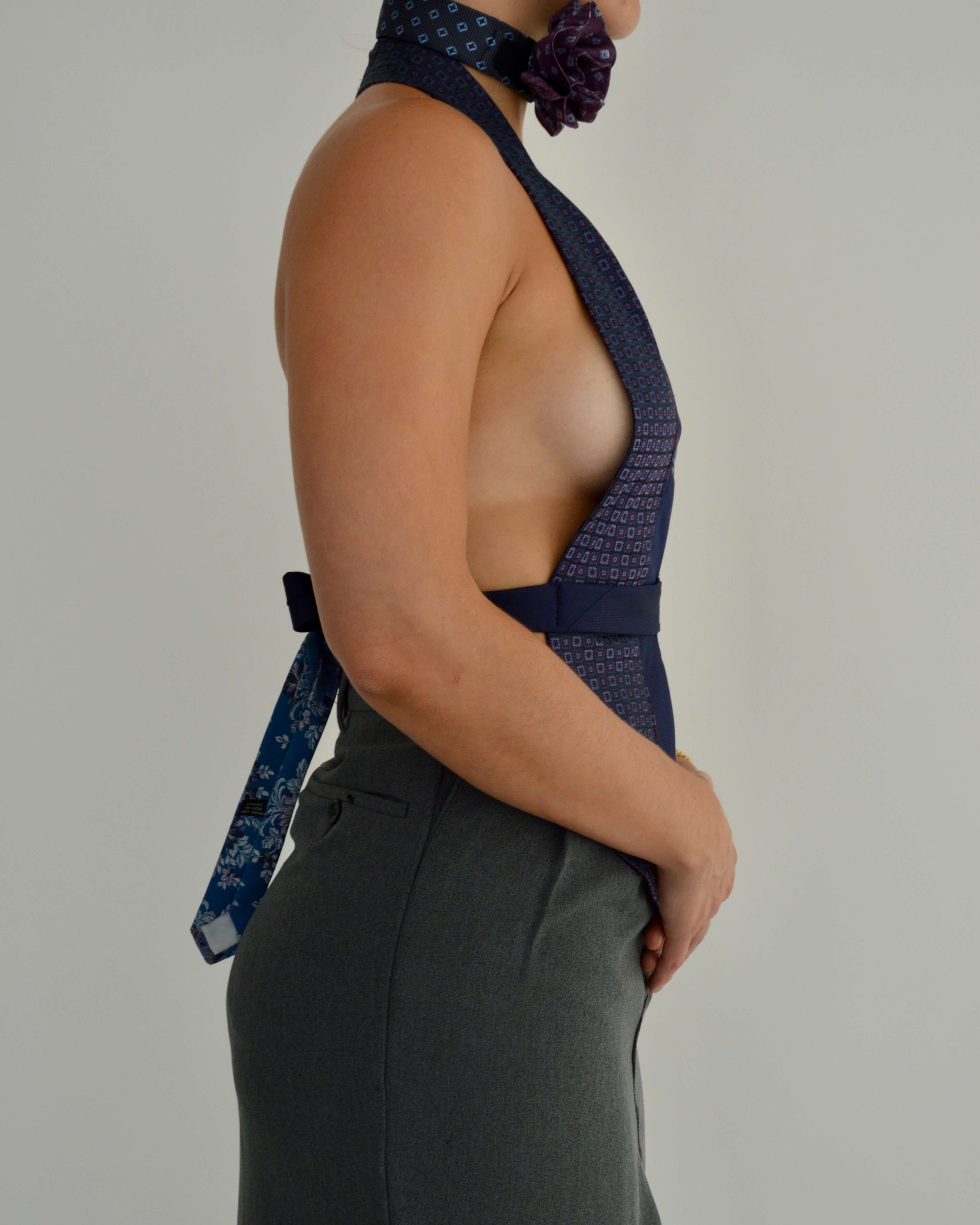 Top con lazo y gargantilla de flores - nº 6 (XXS/XS)