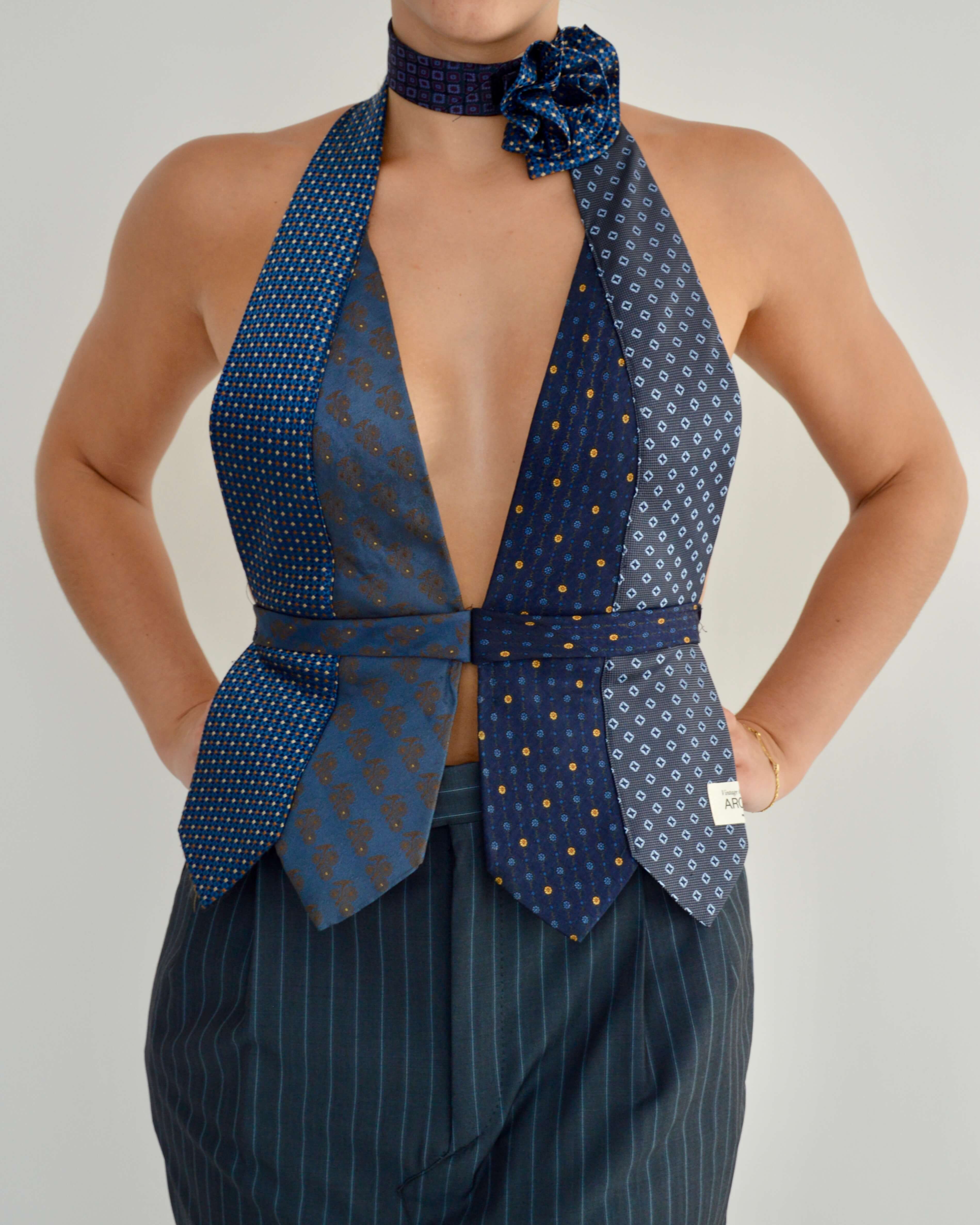 Tie Top & Flower Choker - nº 7 (S/M)