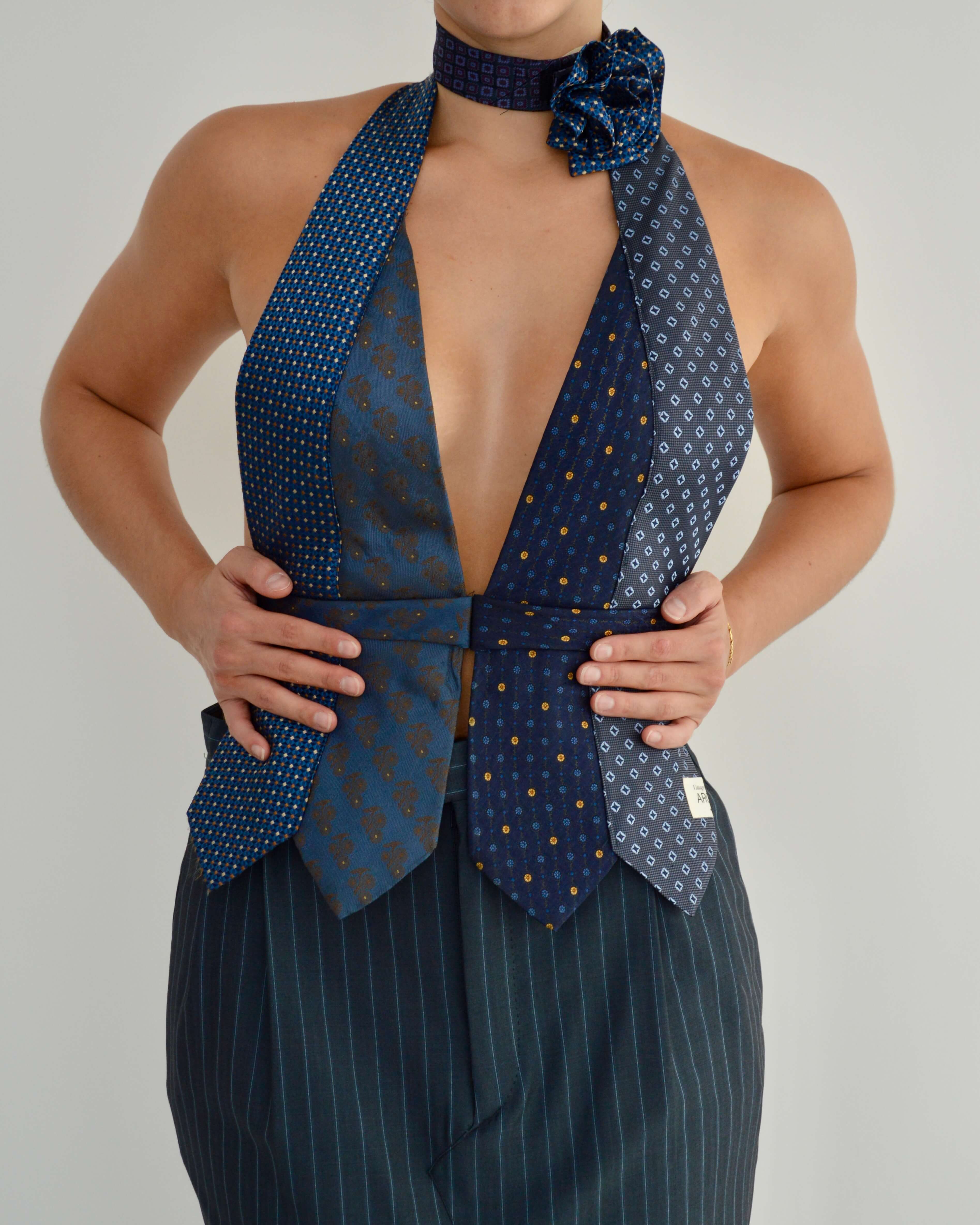 Tie Top & Flower Choker - nº 7 (S/M)