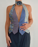Gargantilla con lazo y flores - nº 8 (S/M)