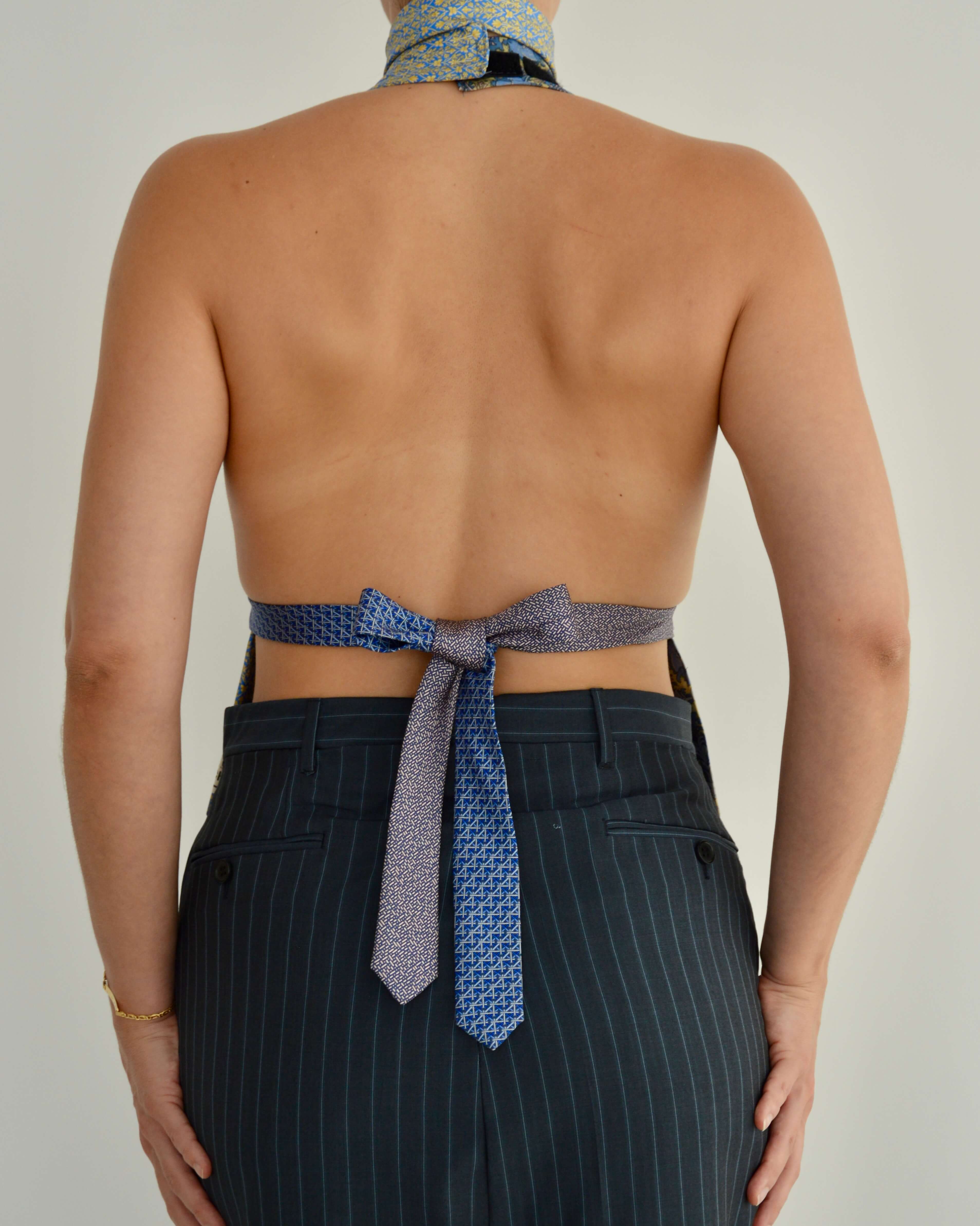 Gargantilla con lazo y flores - nº 8 (S/M)