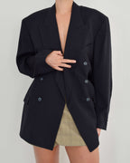 Jacket - double breasted blue buttons (M/XL)