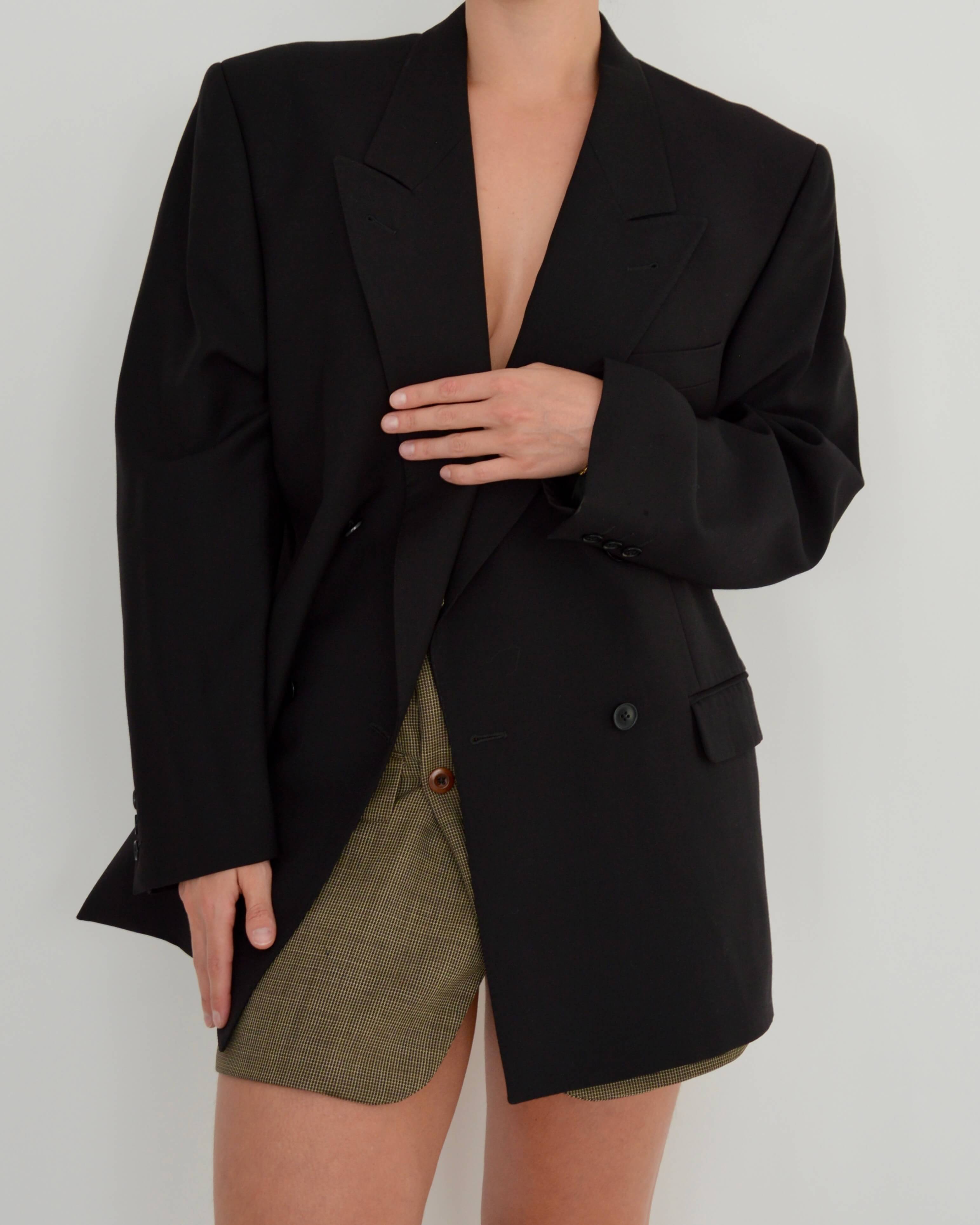 Classy Jacket - double breasted black (M/L)