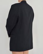 Jacket - double breasted dark navy light lines (M/XL)