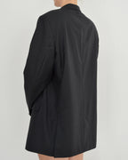 Jacket - double breasted black silver buttons (L/XXL)