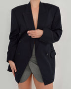Chaqueta cruzada azul marino oscuro (M/XL)