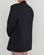 Chaqueta cruzada azul marino oscuro (M/XL)
