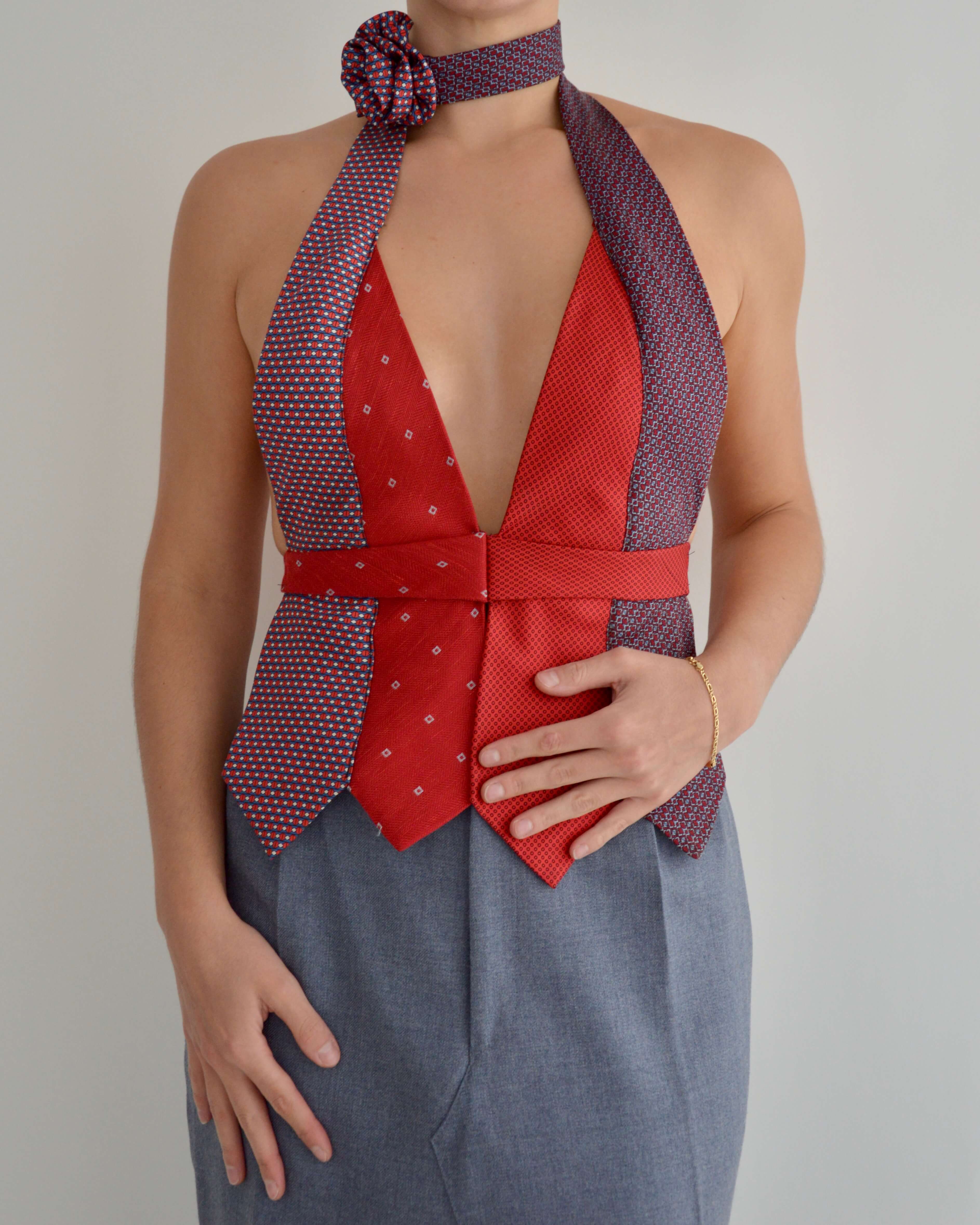 Tie Top & Flower Choker - nº 10 (S/M)