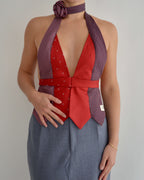 Tie Top & Flower Choker - nº 10 (S/M)