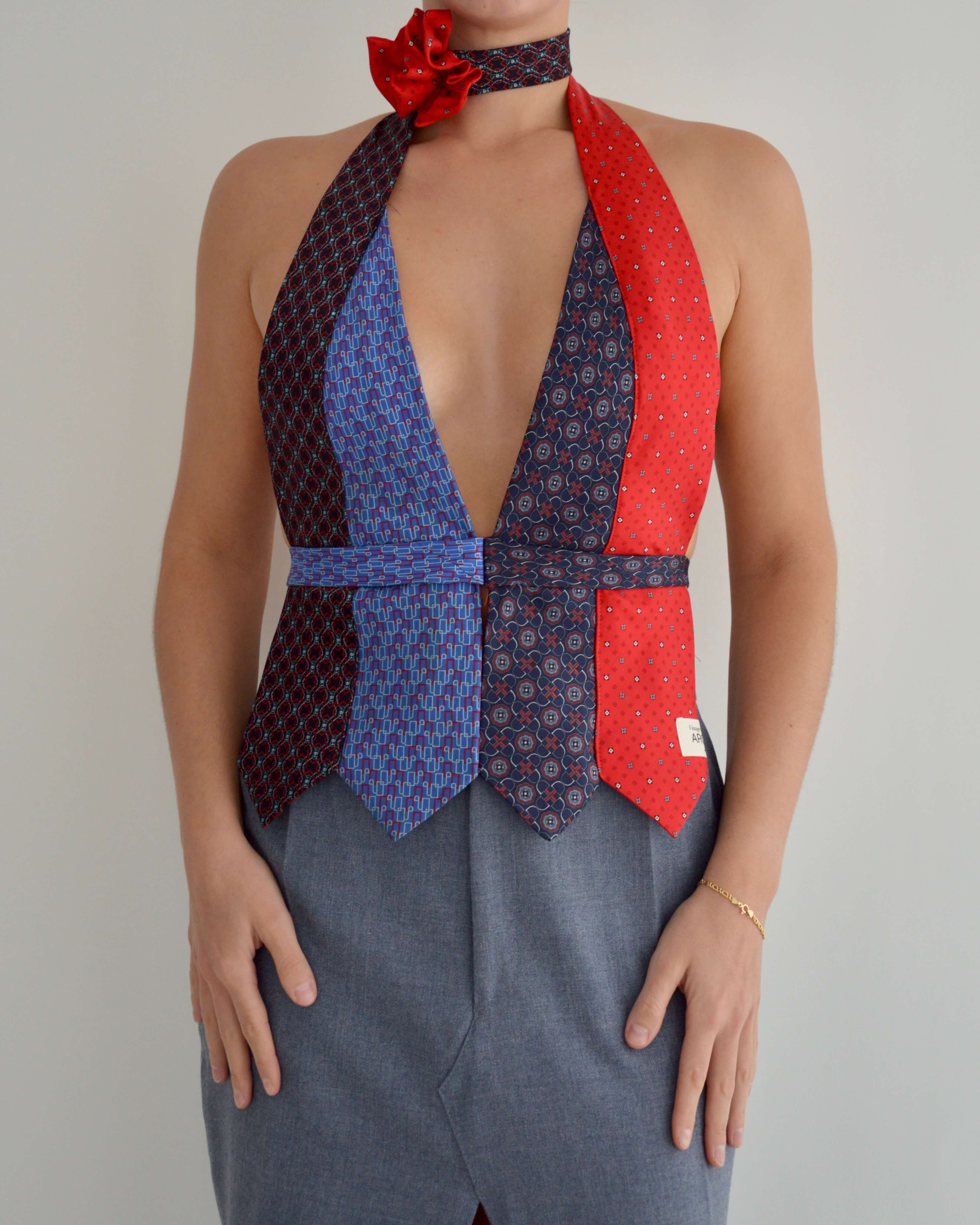 Tie Top & Flower Choker - nº 12 (S/M)