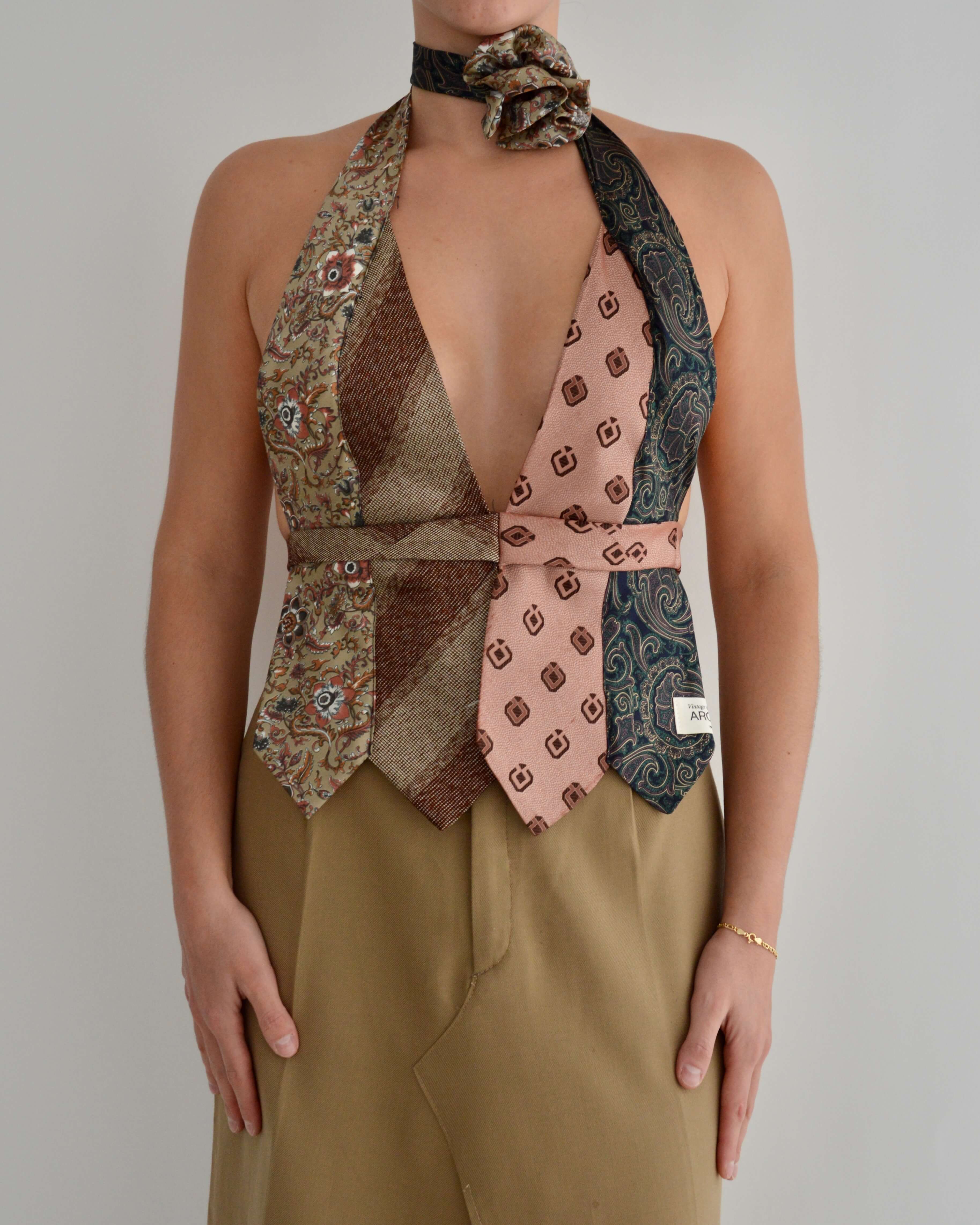 Tie Top & Flower Choker - nº 14 (S/M)