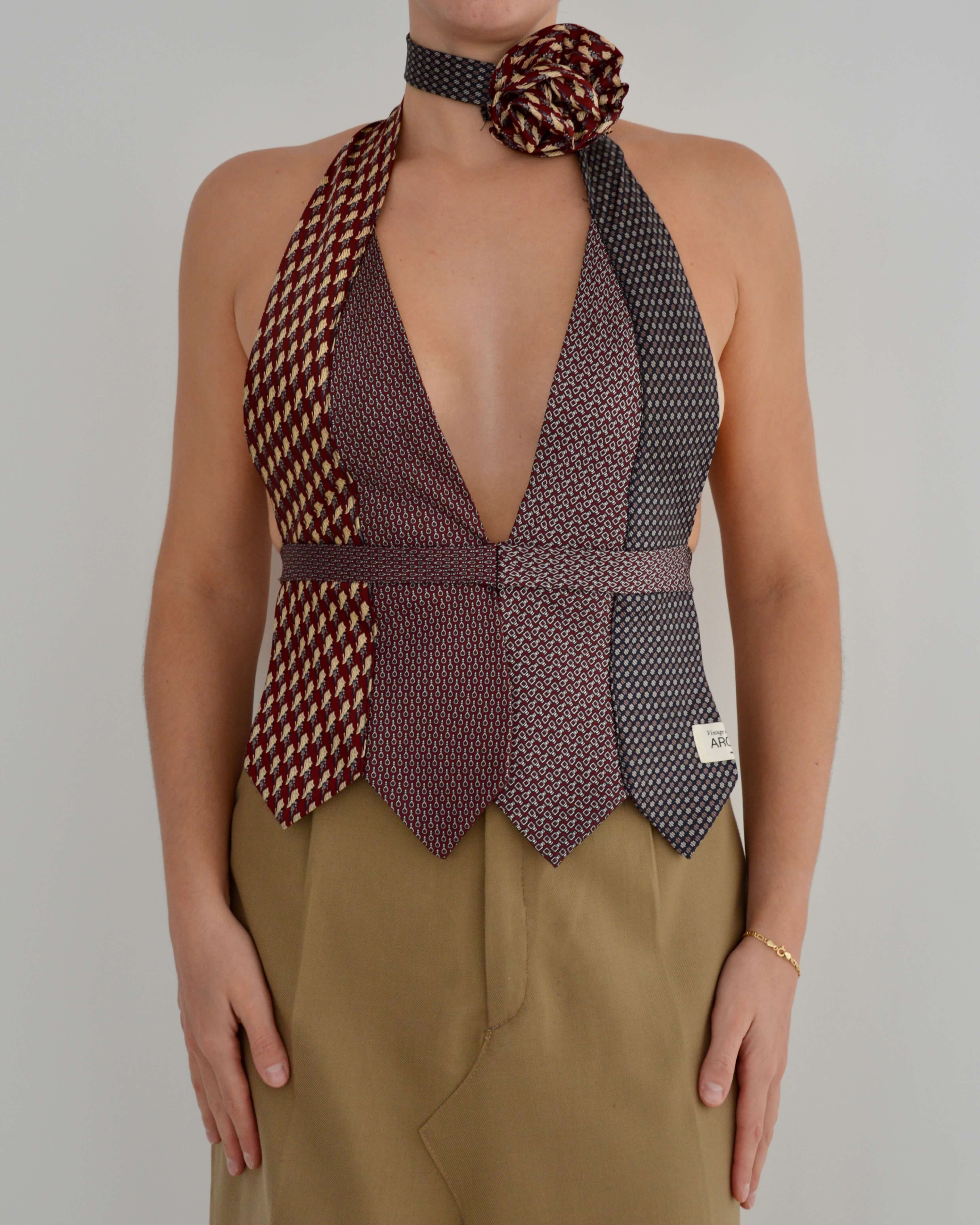 Tie Top & Flower Choker - nº 15 (XS/S)