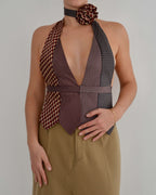 Tie Top & Flower Choker - nº 15 (XS/S)