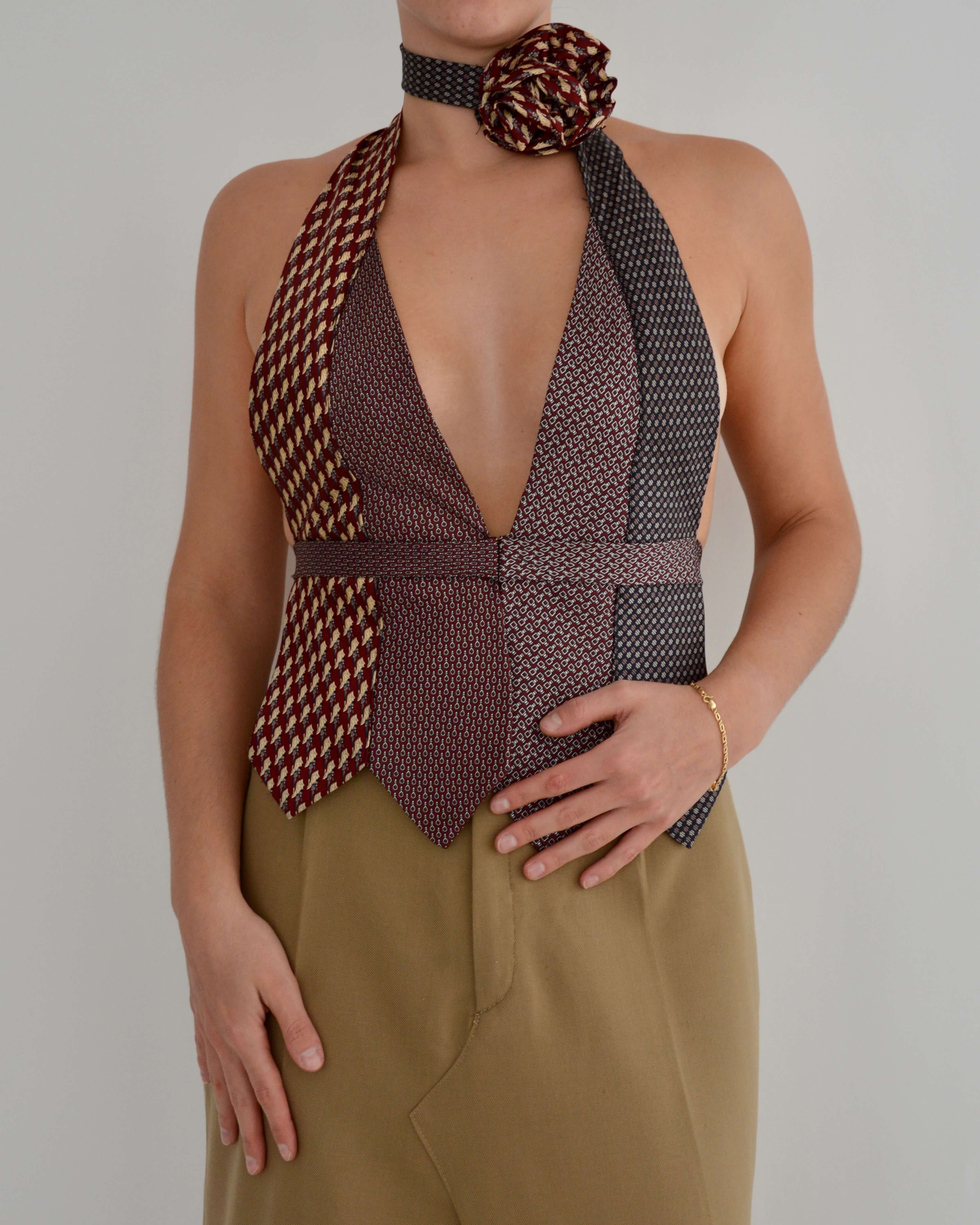 Tie Top & Flower Choker - nº 15 (XS/S)