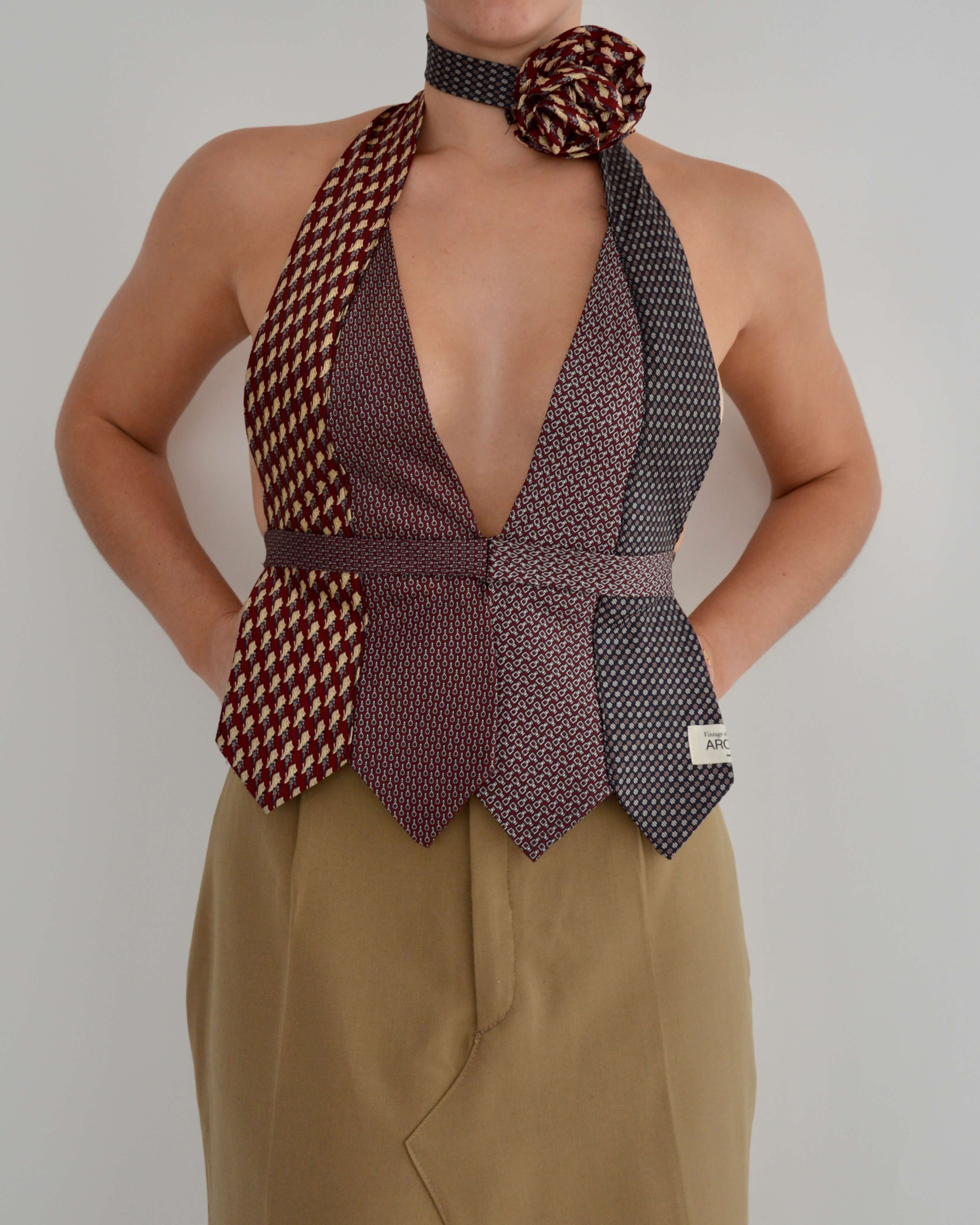 Tie Top & Flower Choker - nº 15 (XS/S)