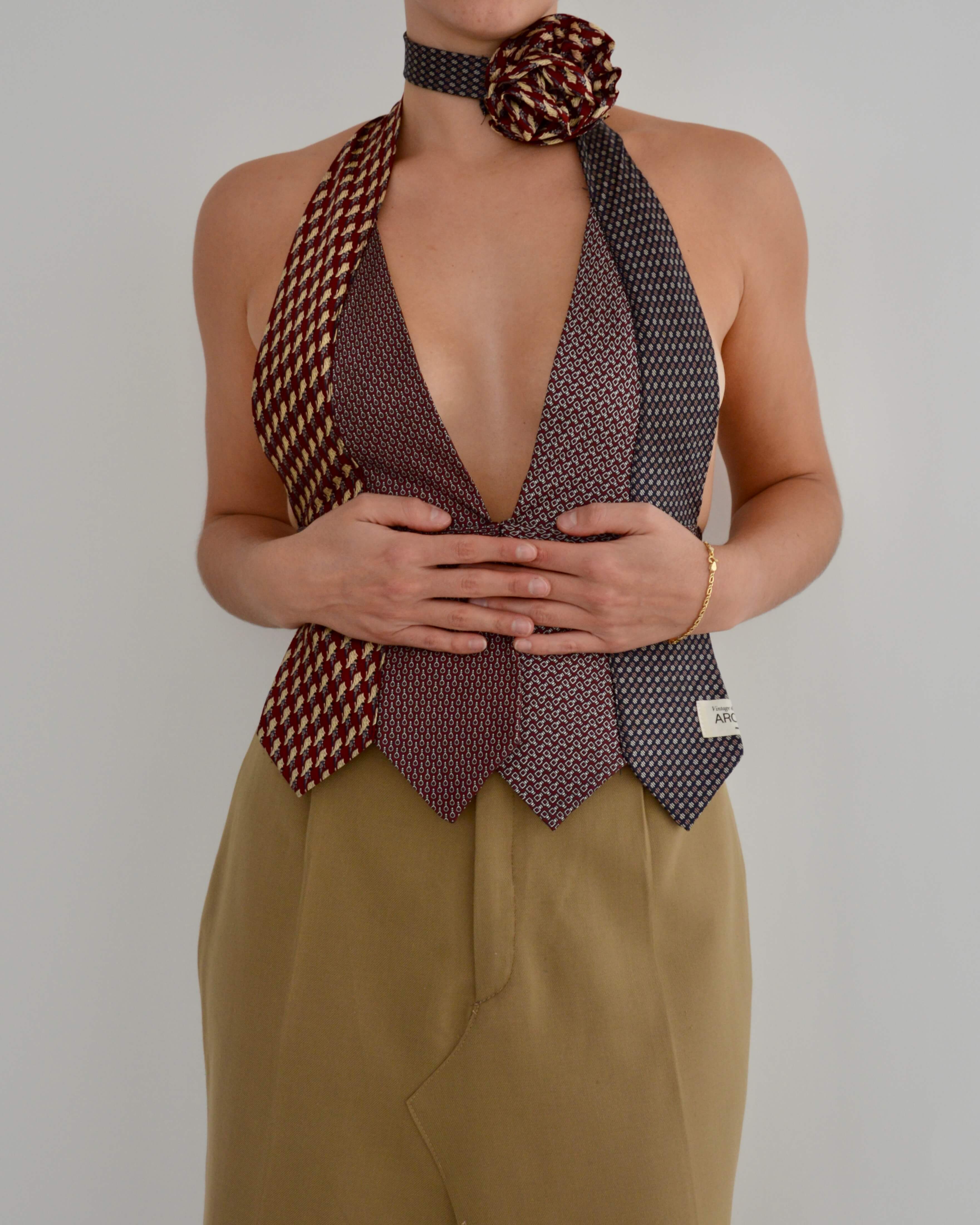 Tie Top & Flower Choker - nº 15 (XS/S)