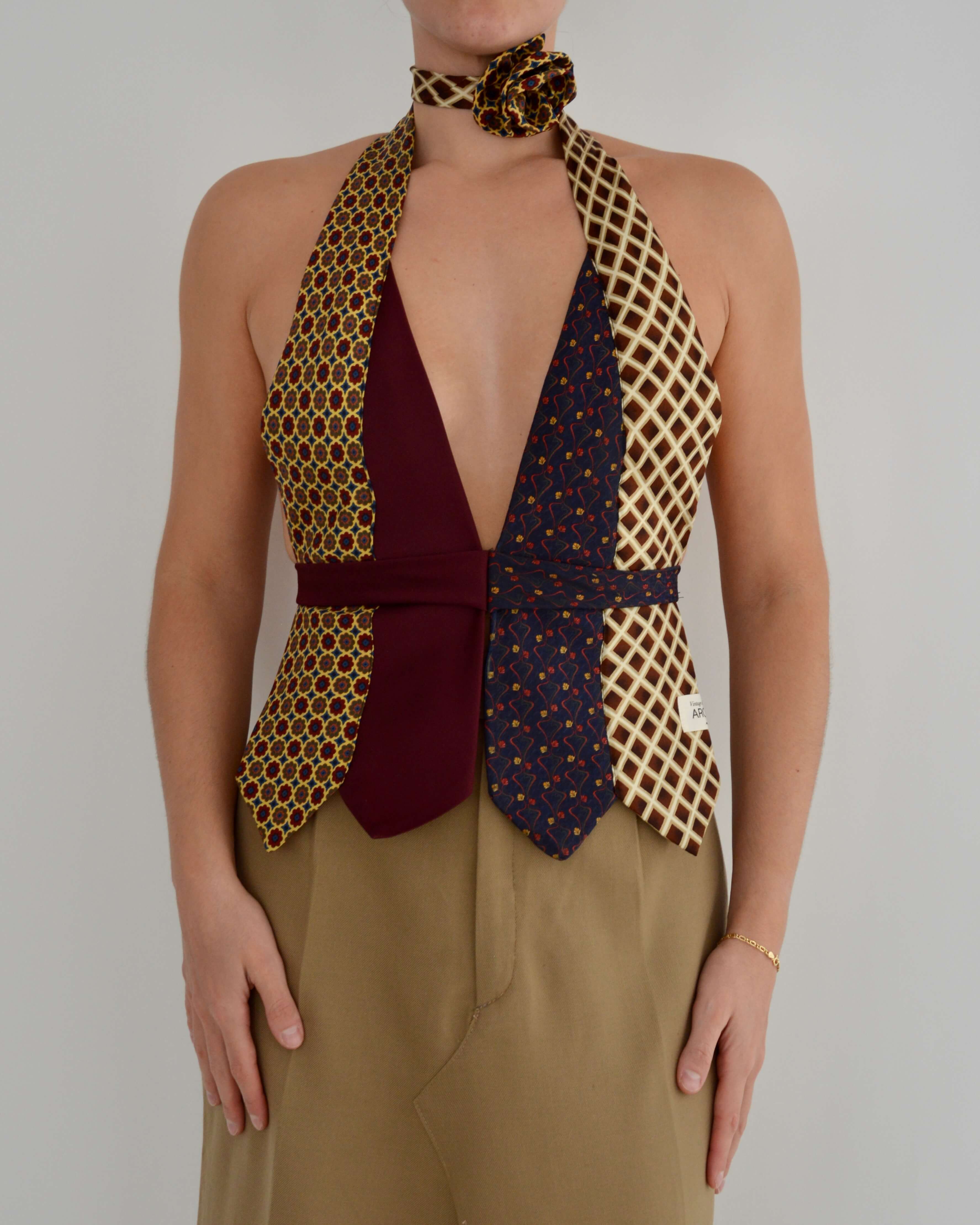 Tie Top & Flower Choker - nº 16 (S/M)