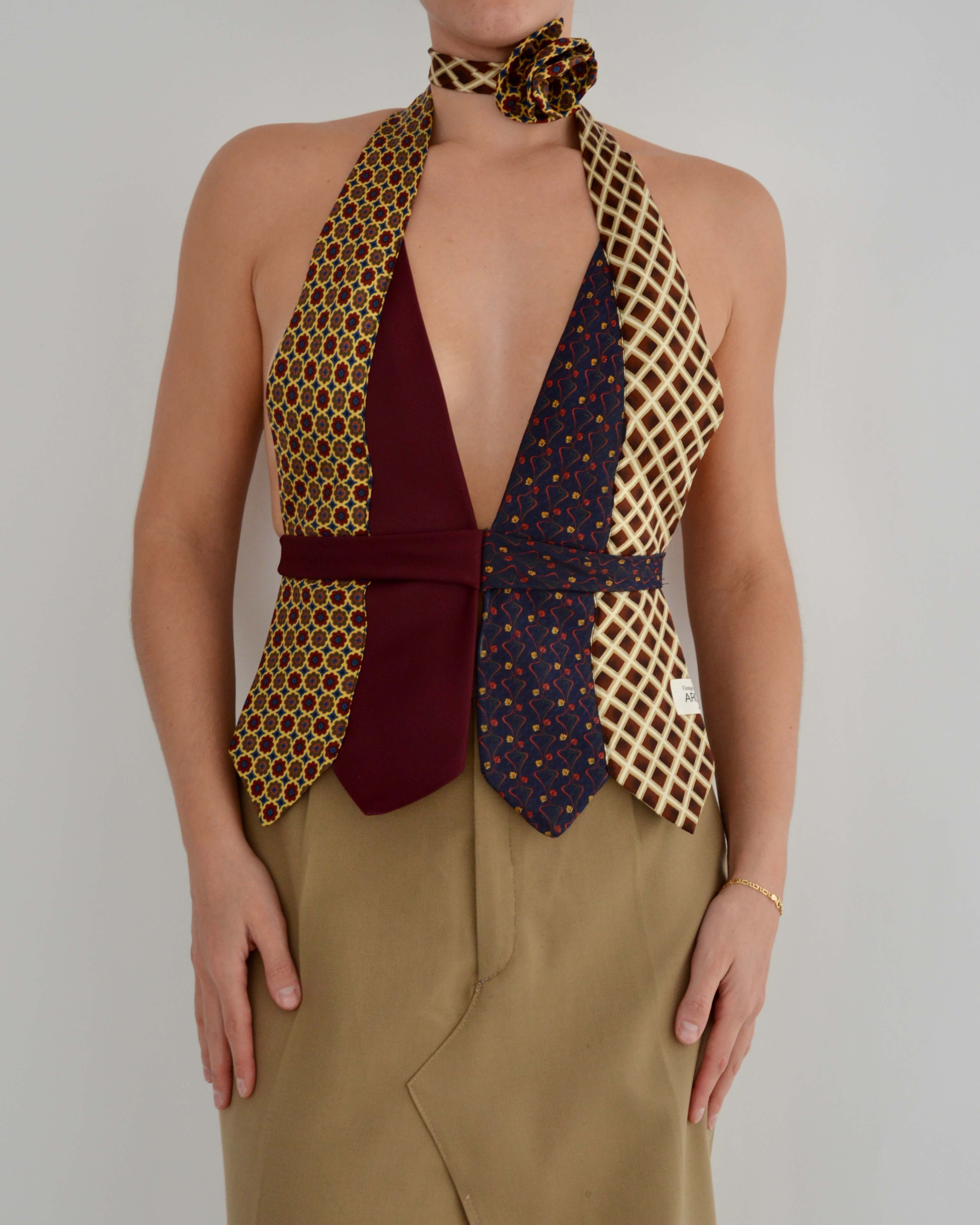 Tie Top & Flower Choker - nº 16 (S/M)