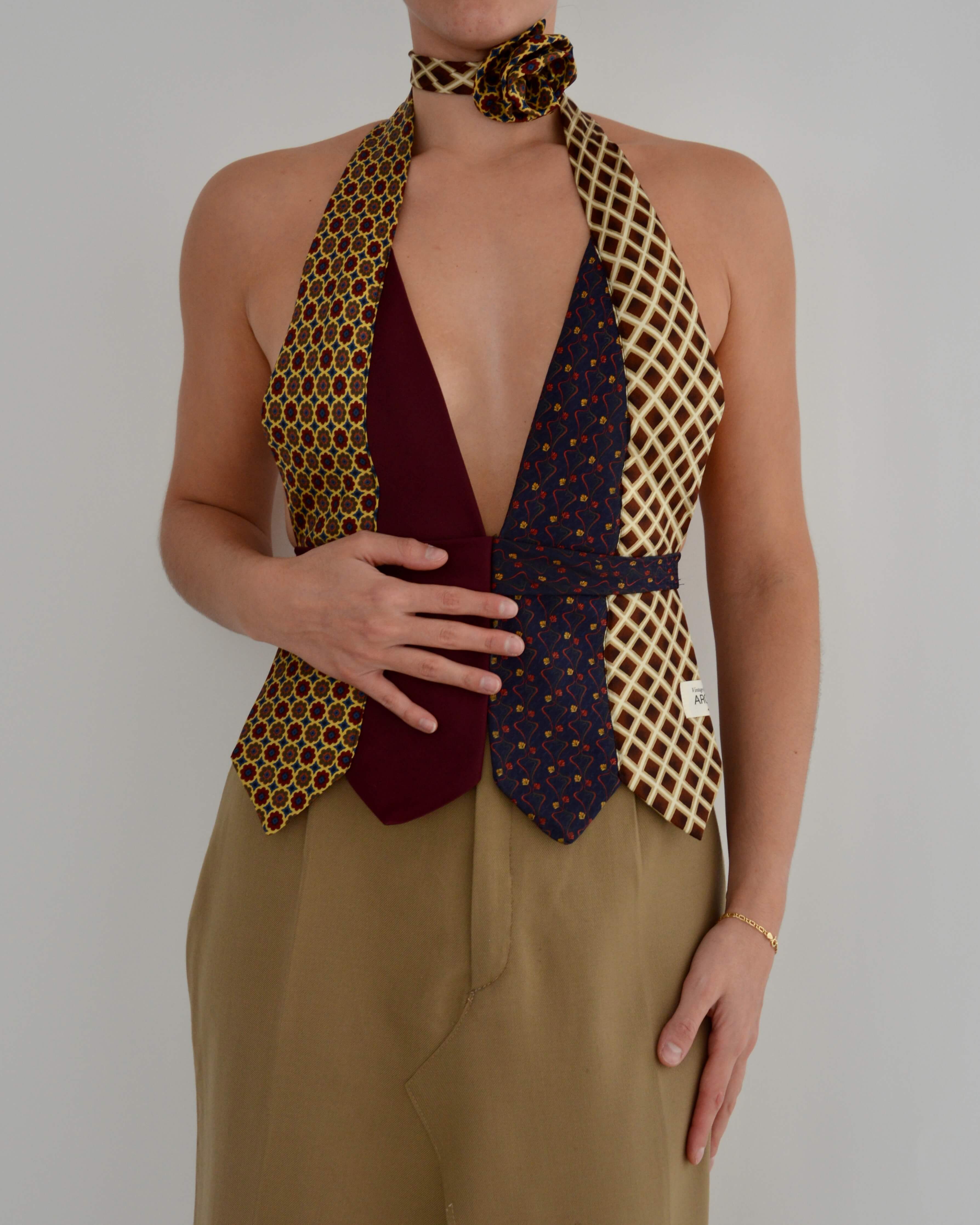 Tie Top & Flower Choker - nº 16 (S/M)