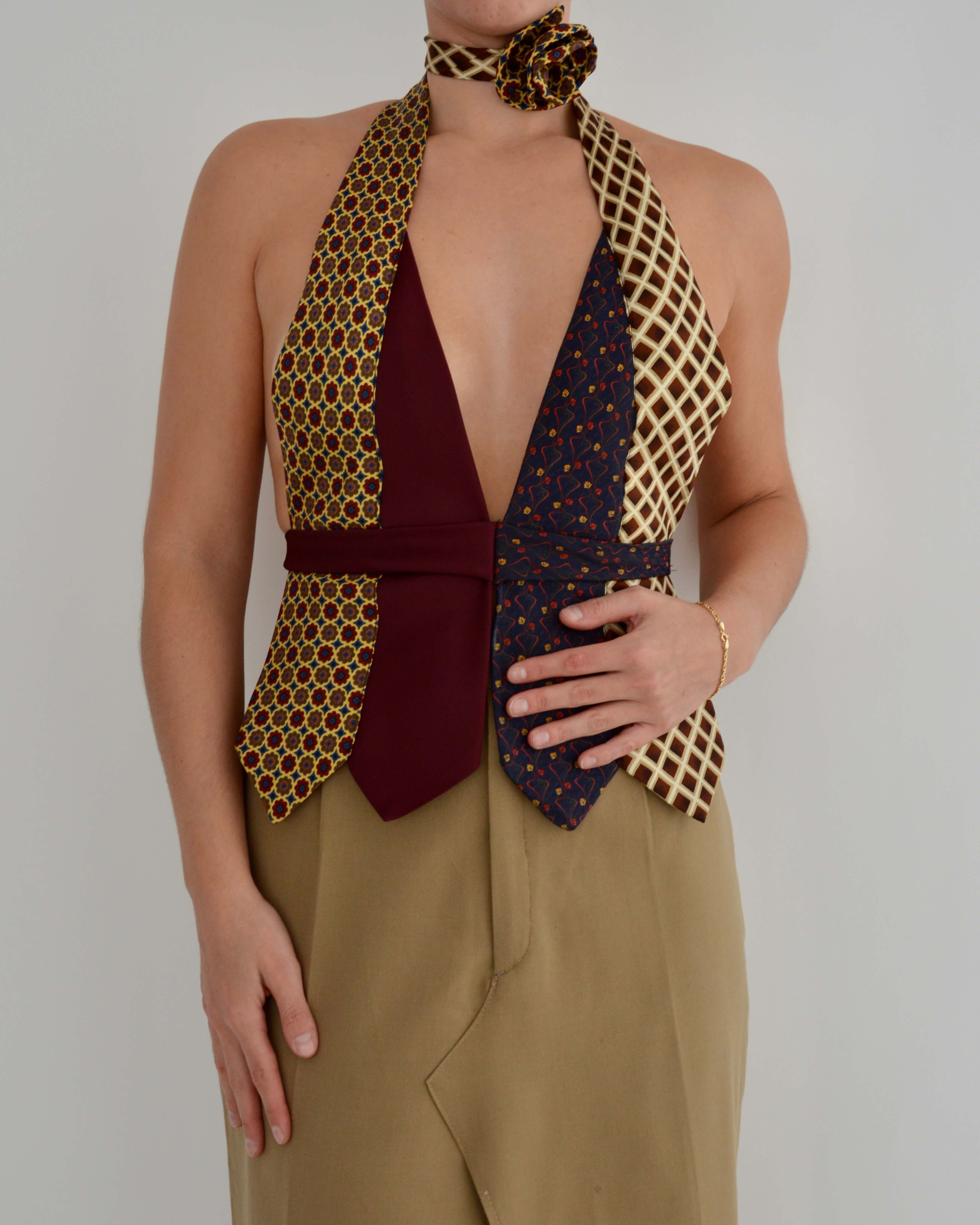 Tie Top & Flower Choker - nº 16 (S/M)