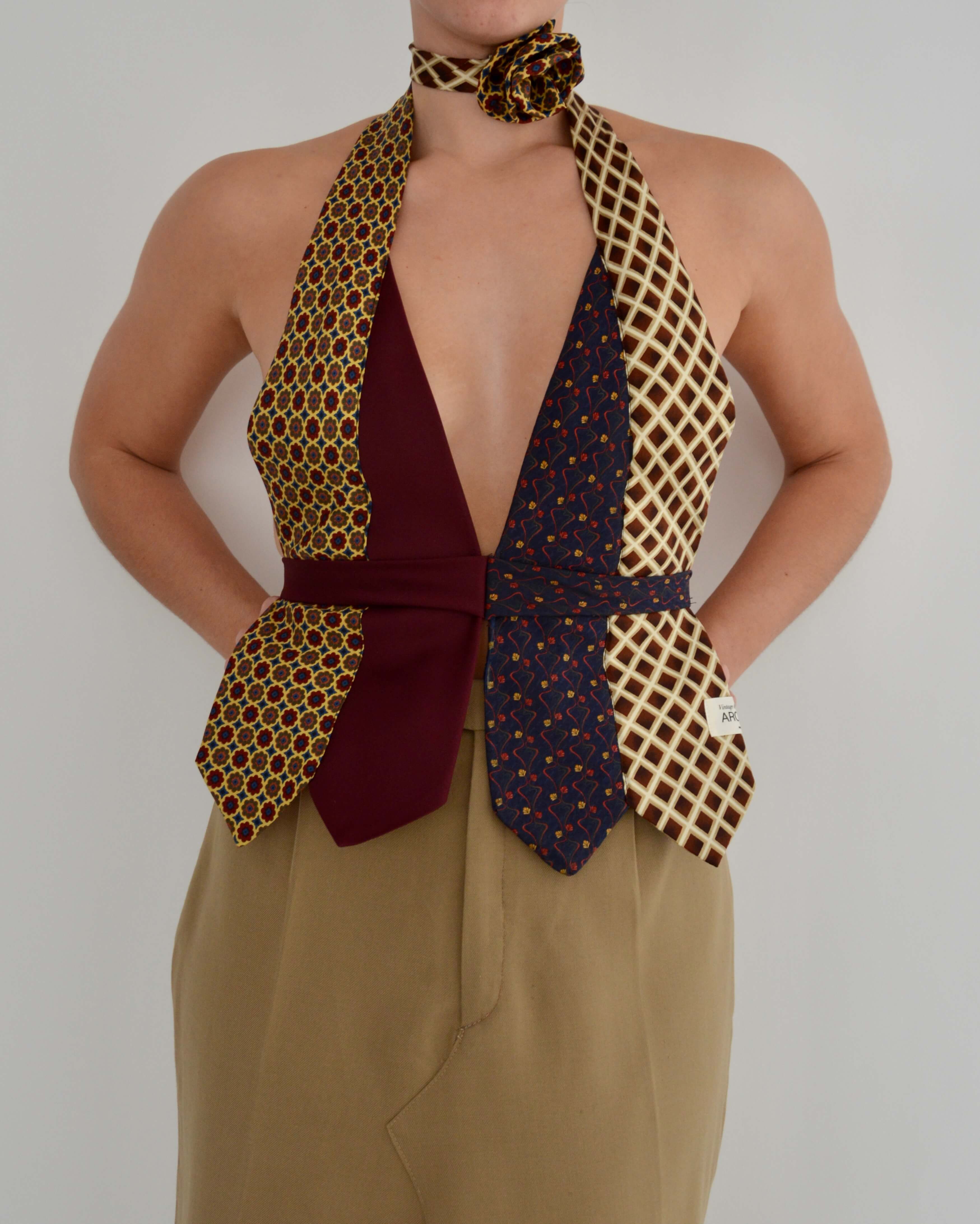 Tie Top & Flower Choker - nº 16 (S/M)