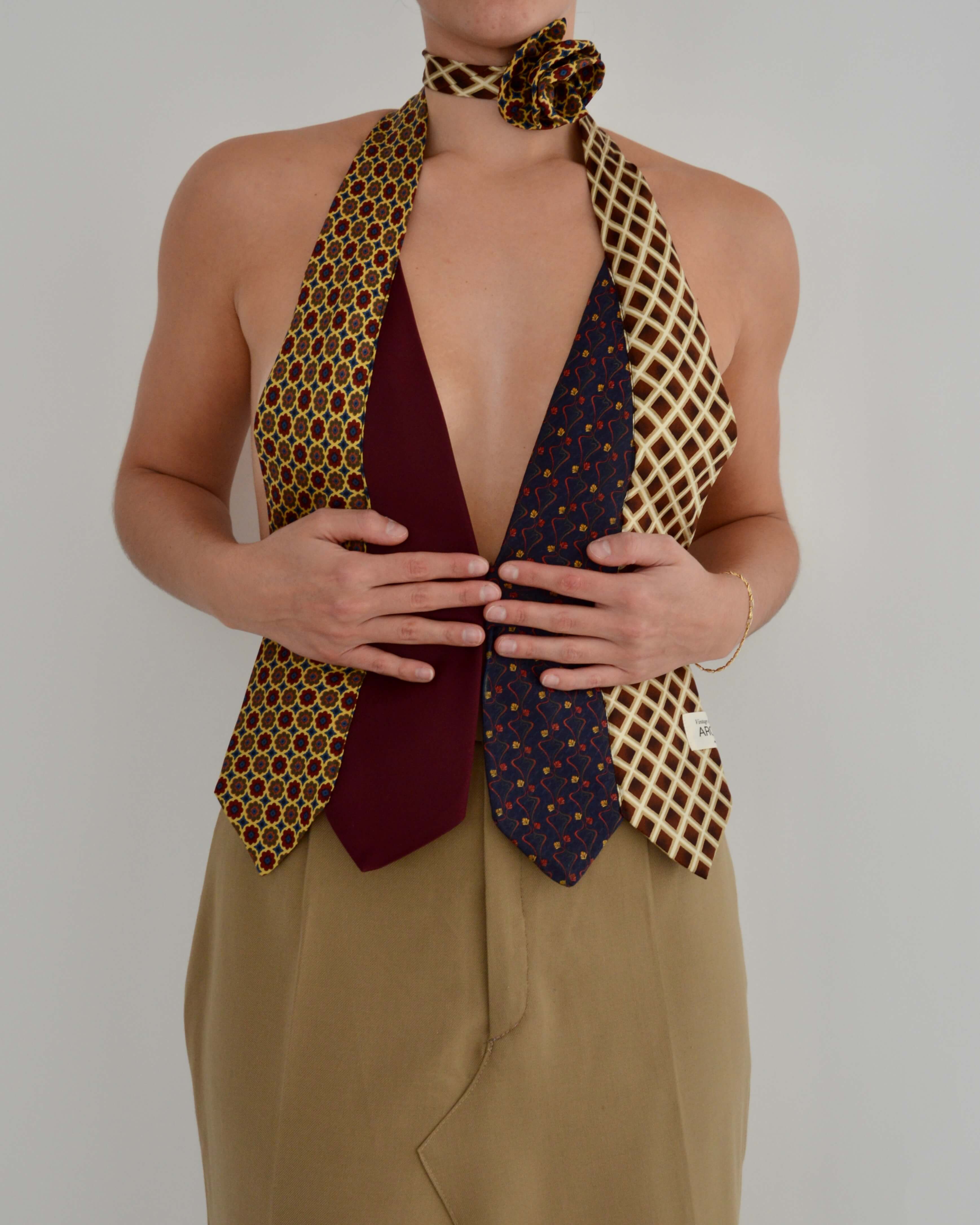 Tie Top & Flower Choker - nº 16 (S/M)