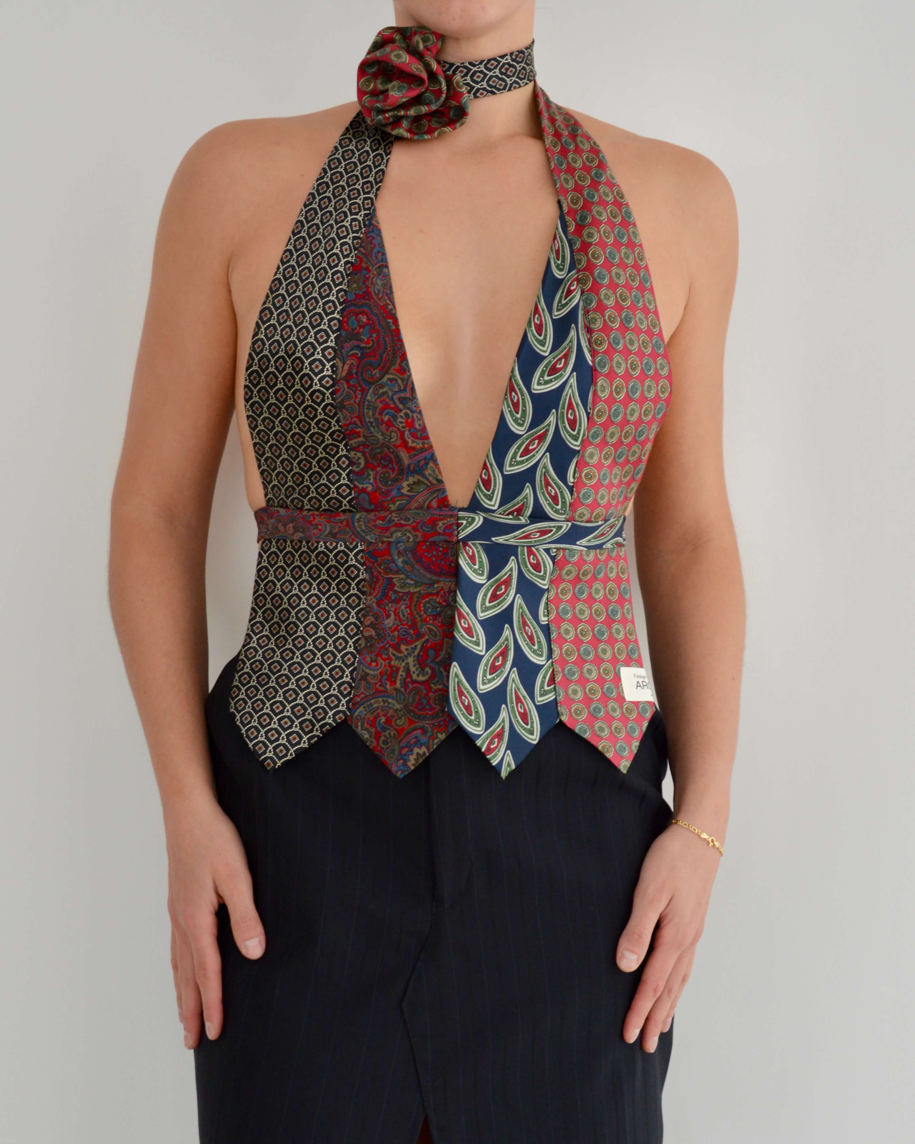 Tie Top & Flower Choker - nº 17 (XS/S)