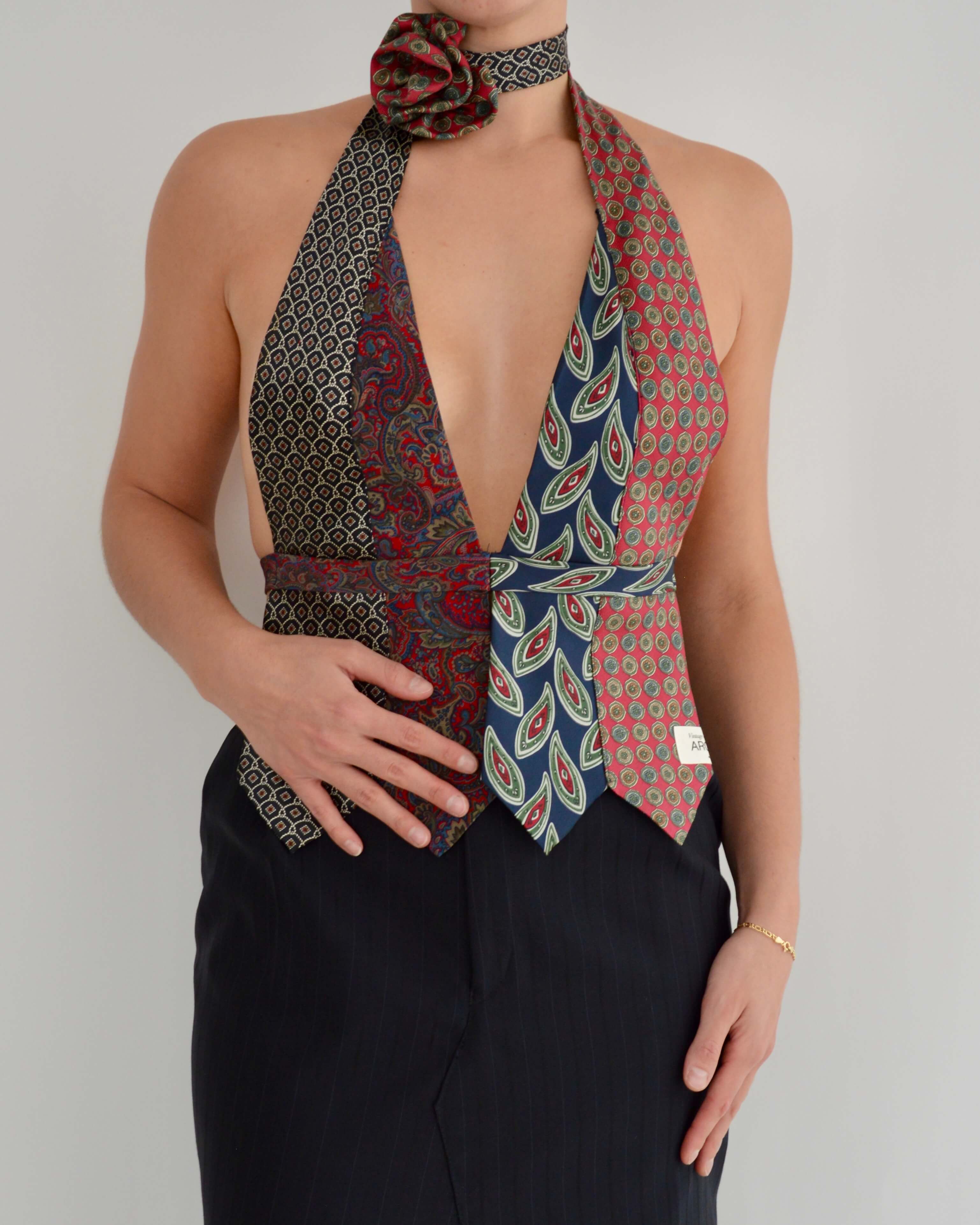 Tie Top & Flower Choker - nº 17 (XS/S)